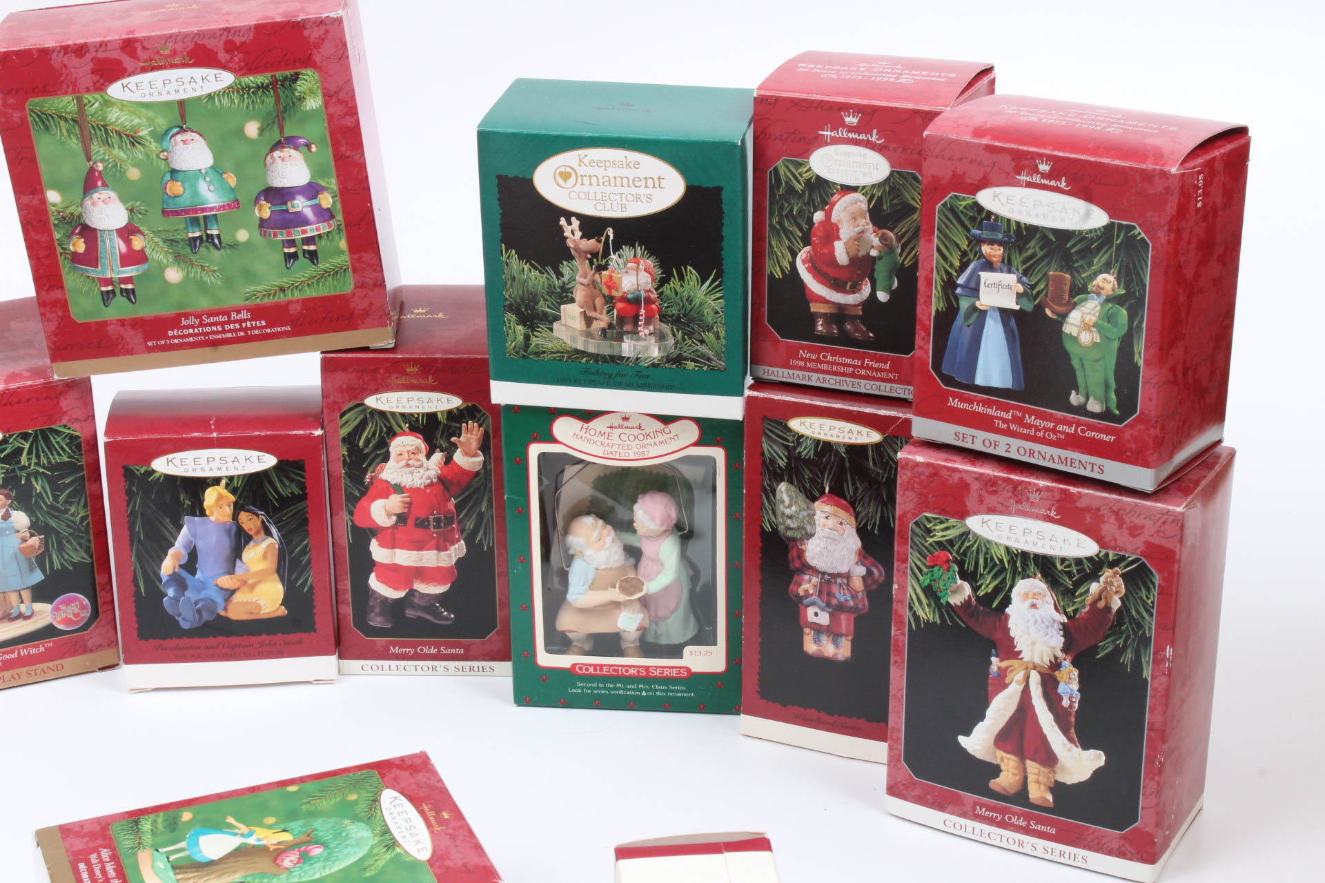 Hallmark Ornaments with Santa Claus