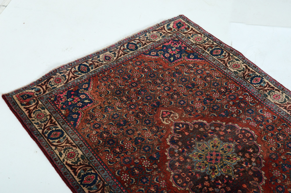 Semi-Antique Hand-Knotted Malayer Area Rug