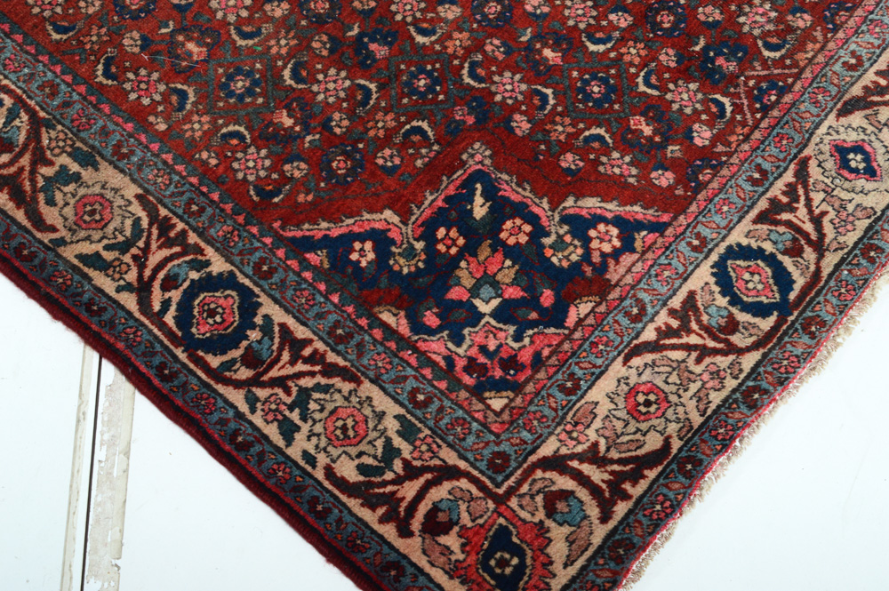 Semi-Antique Hand-Knotted Malayer Area Rug