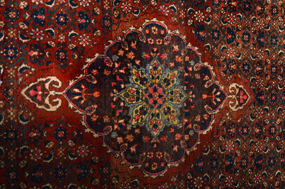 Semi-Antique Hand-Knotted Malayer Area Rug