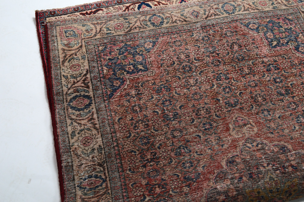 Semi-Antique Hand-Knotted Malayer Area Rug