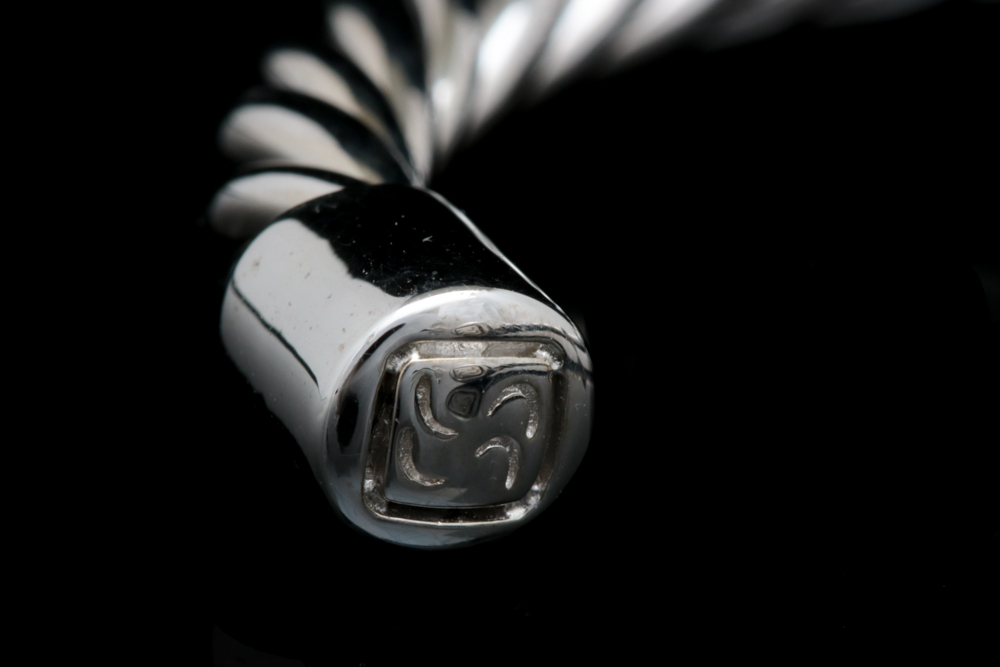 Sterling Silver and Crystal Cuff Bracelet