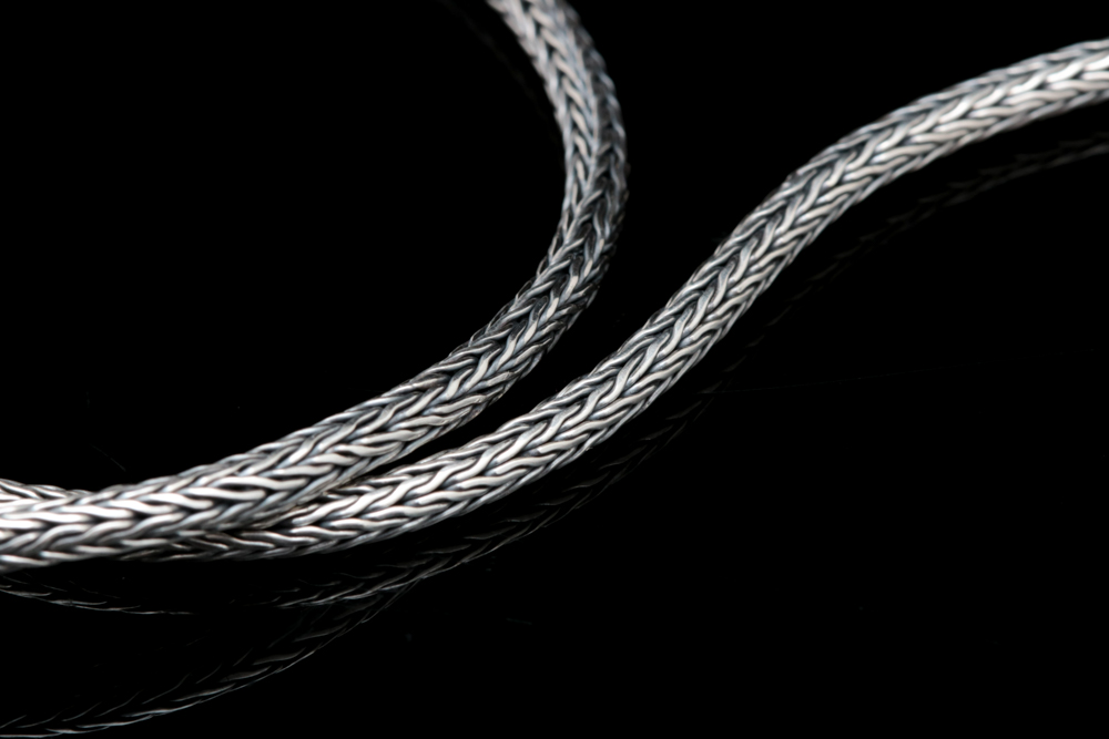 Robert Manse Sterling Silver and 18K Yellow Gold Floral Necklace