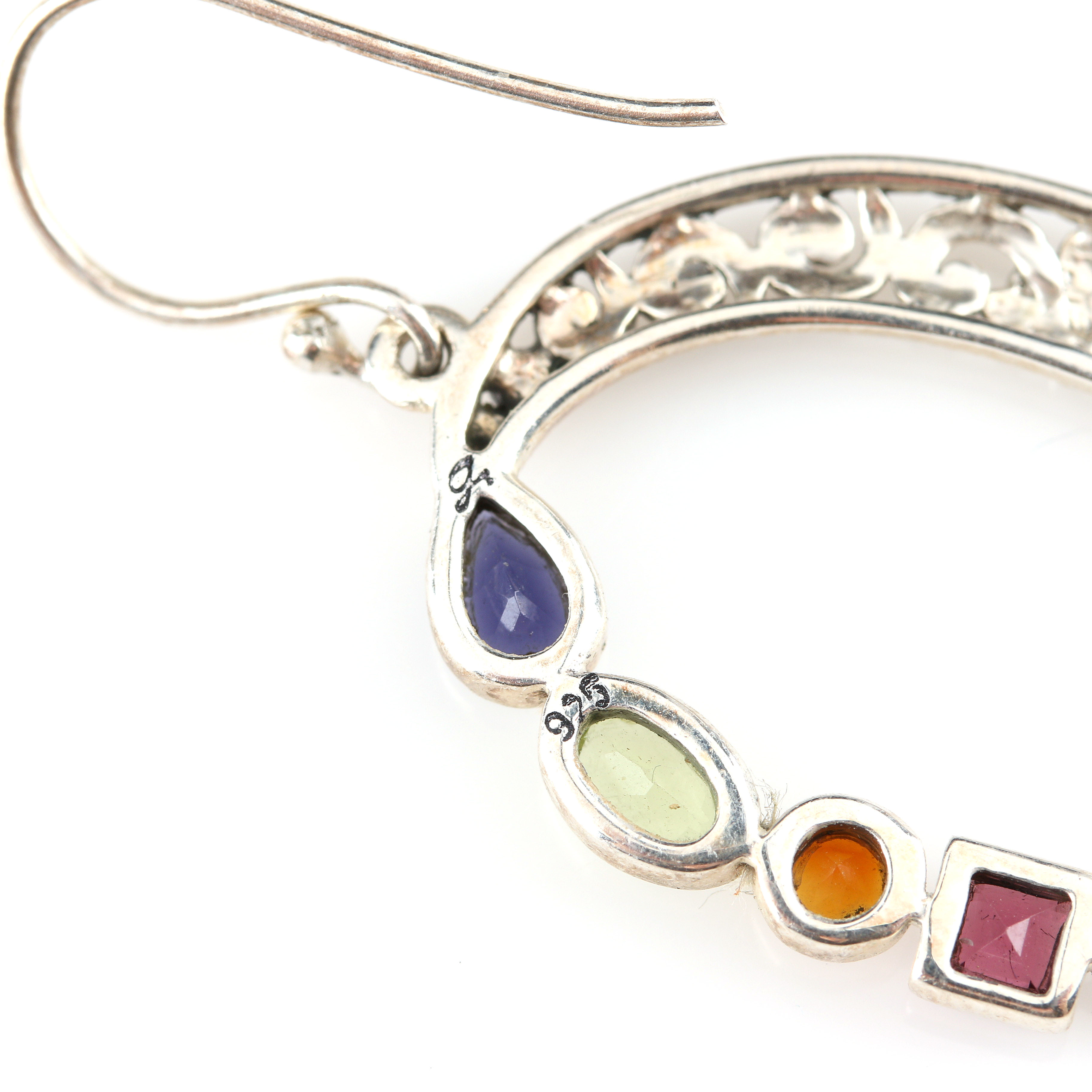 Sterling Silver and Gemstone Earrings and Bracelet Including Samuelle