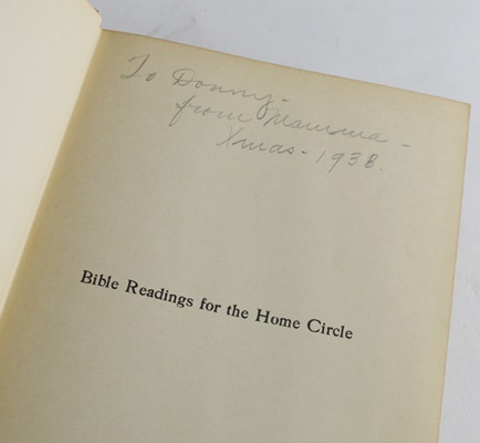 Donald O. Wynocker "Bible Readings for the Home Circle" Hardcover Book