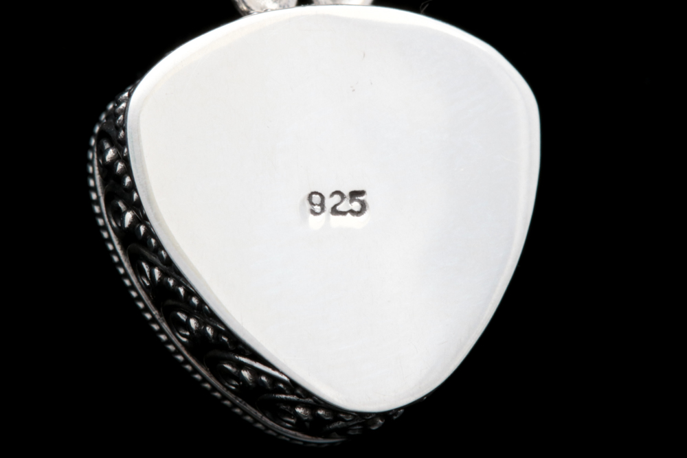 Sterling Silver and Mystic Quartz Pendant with Chain