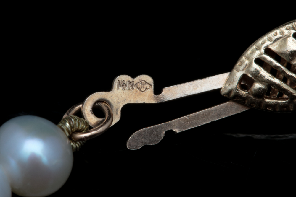 14K Yellow Gold and Freshwater Pearl Necklace