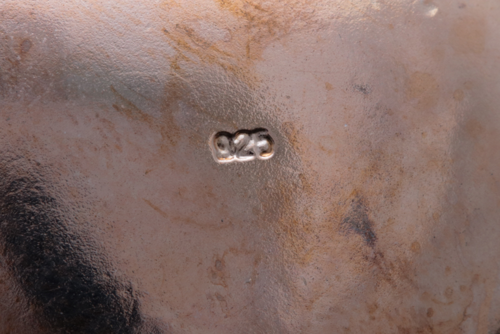 Rose Gold Wash on Sterling Silver and Cubic Zirconia Heart Pendant with Chain