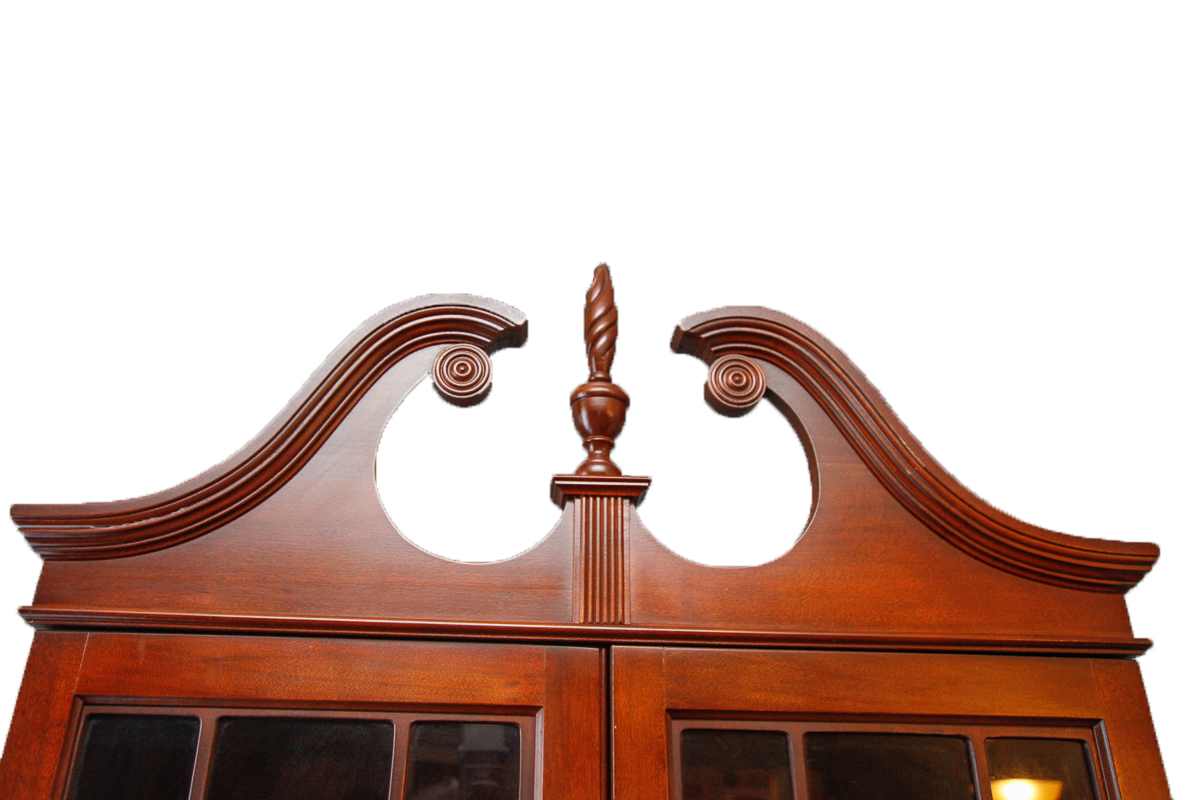 Vintage Mahogany Chippendale Style Secretary Desk