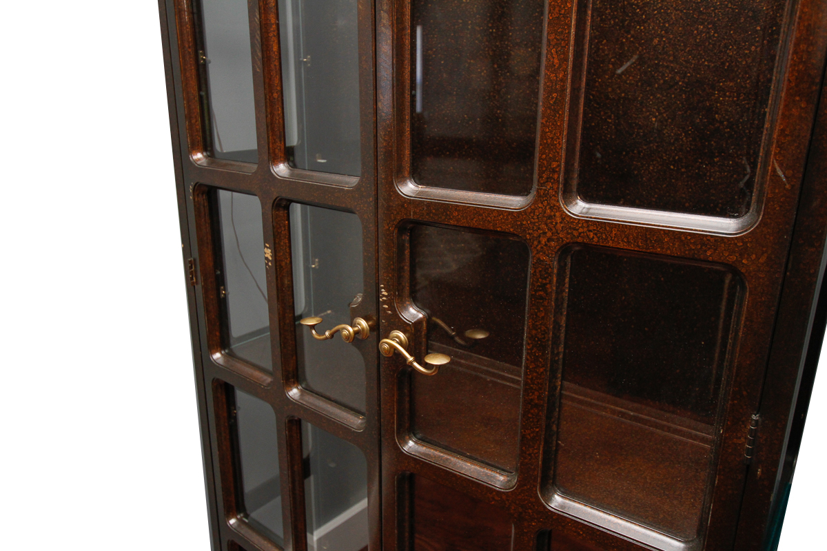 Vintage Illuminated Curio Cabinet