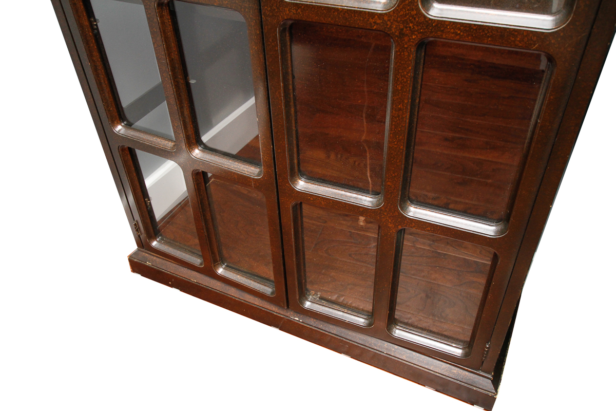 Vintage Illuminated Curio Cabinet