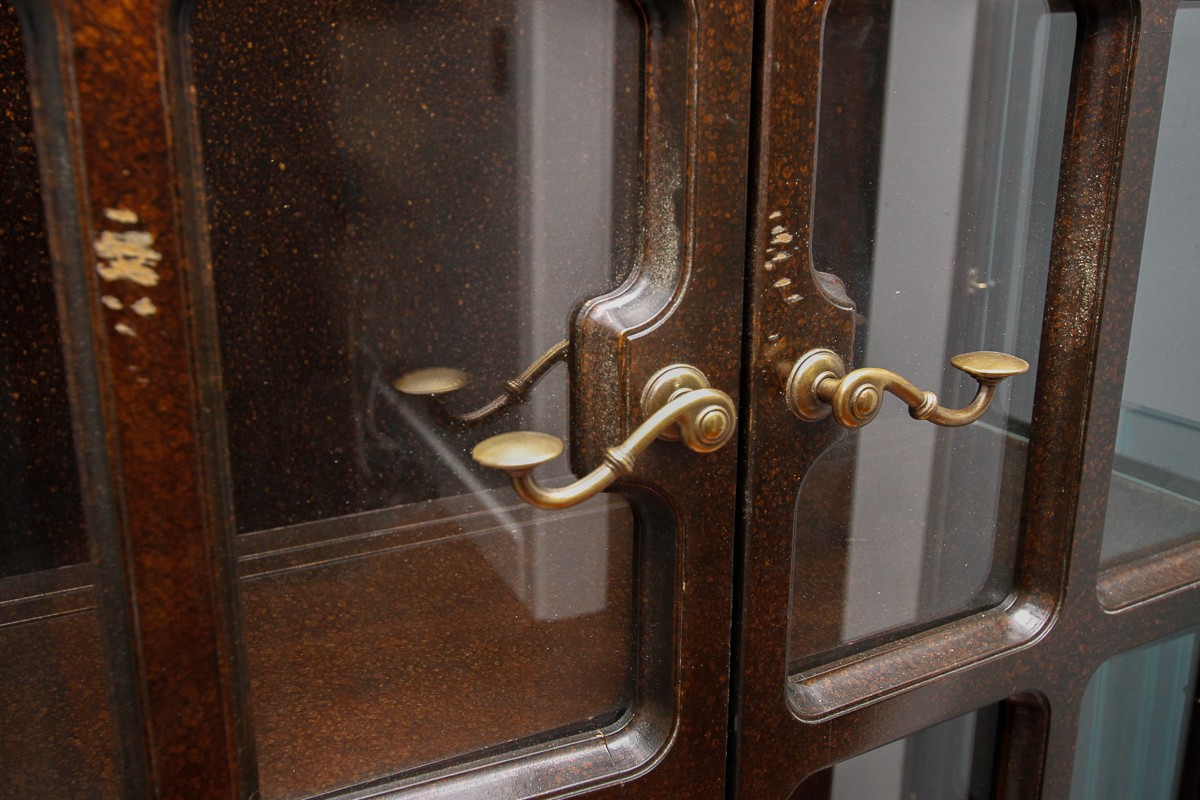 Vintage Illuminated Curio Cabinet