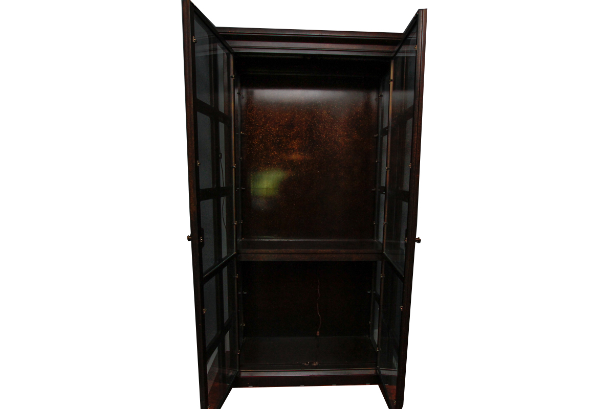 Vintage Illuminated Curio Cabinet