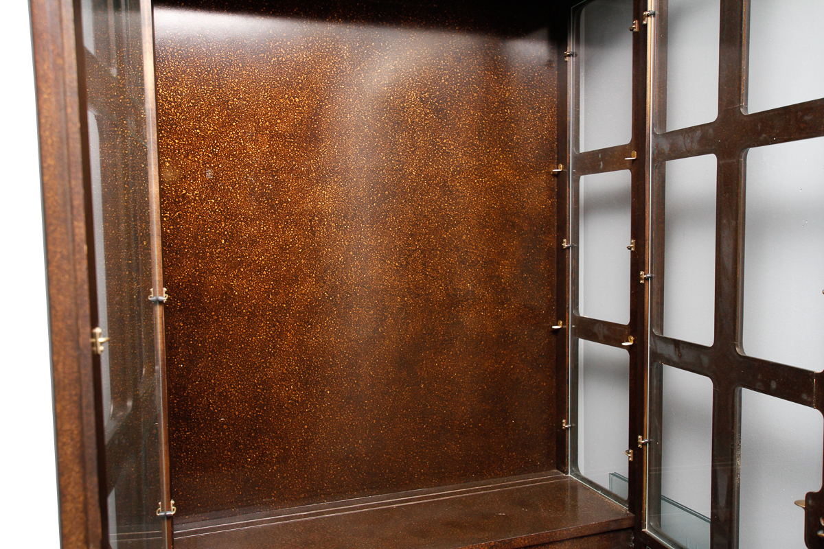 Vintage Illuminated Curio Cabinet