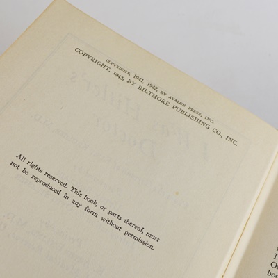 Dr. Kurt Krueger "I Was Hitler's Doctor" Hardcover Book