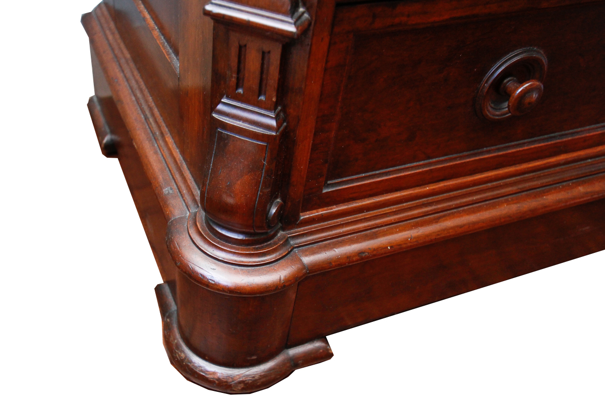 Antique Renaissance Revival Secretary Desk