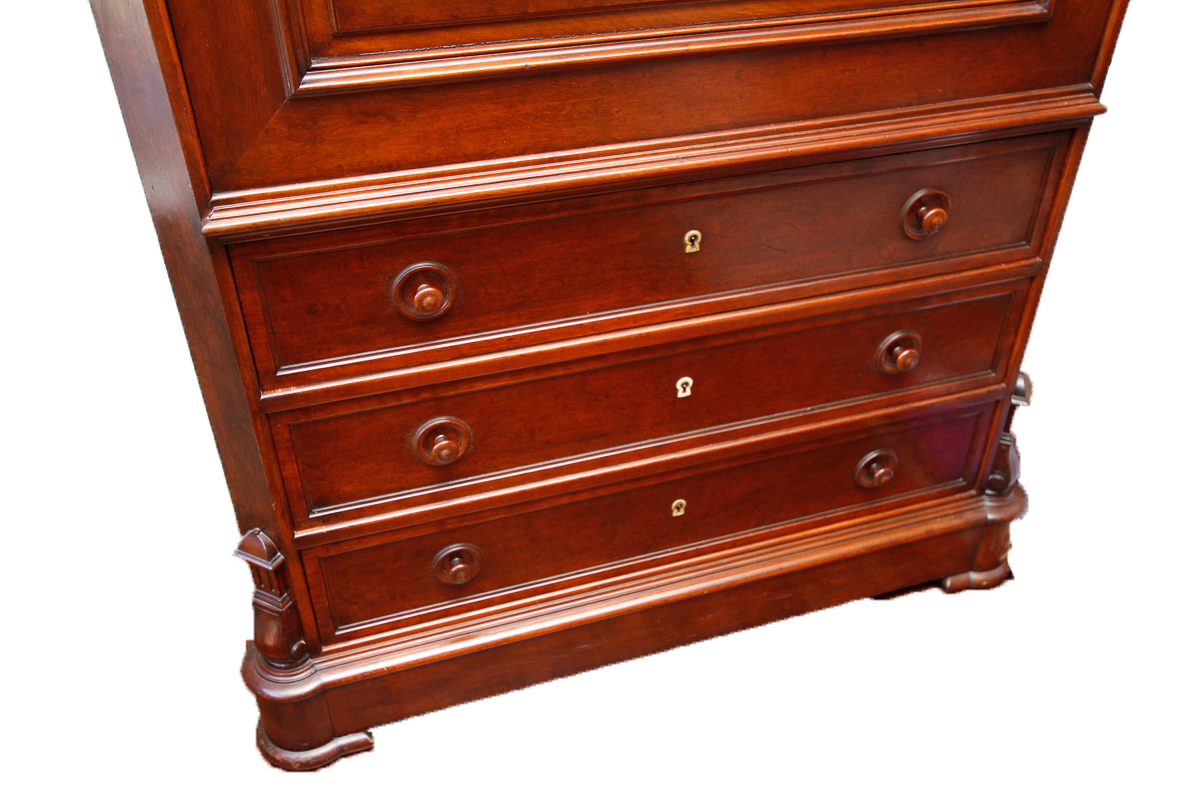 Antique Renaissance Revival Secretary Desk