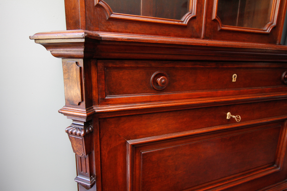 Antique Renaissance Revival Secretary Desk
