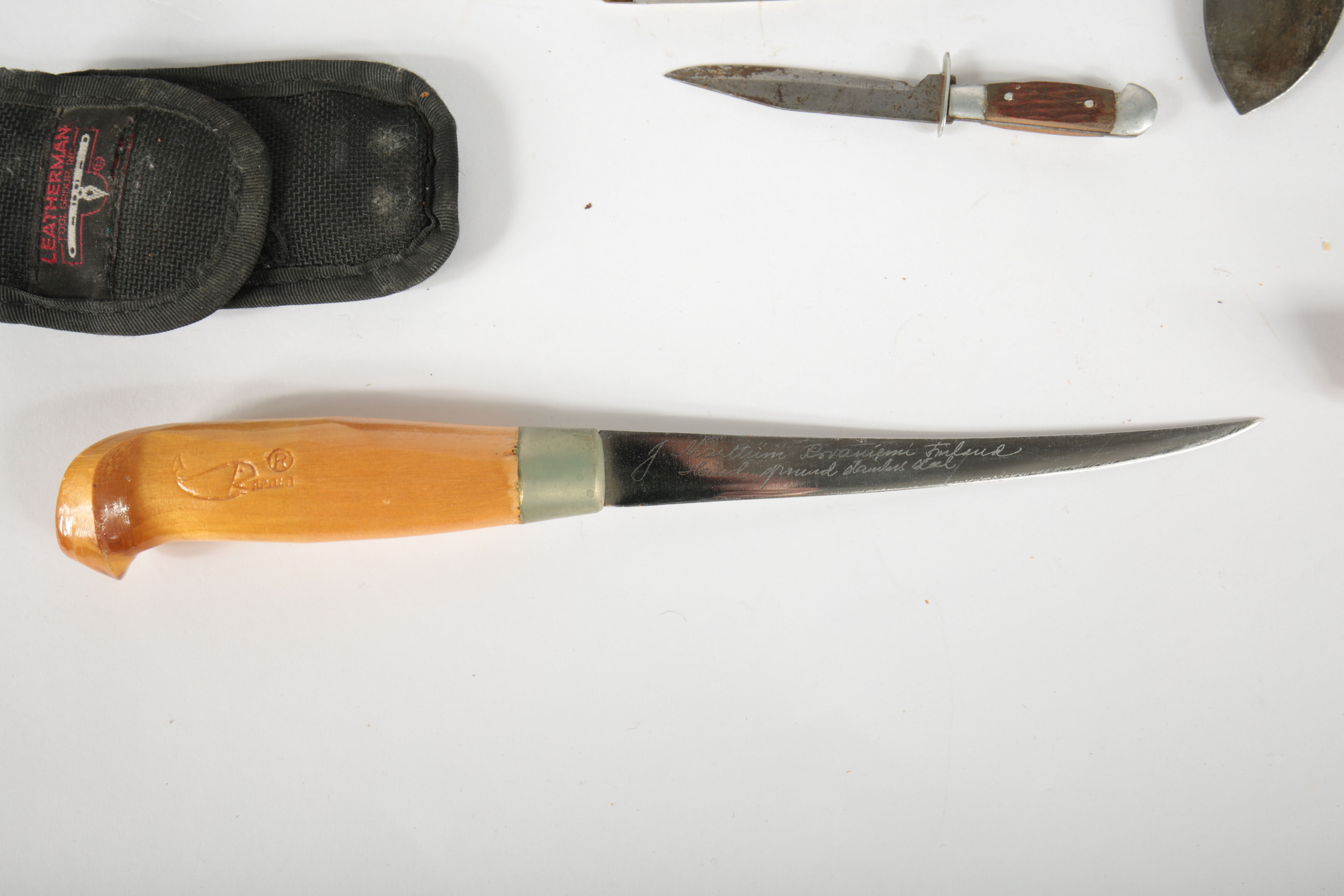 Large Collection of Fixed Blade Knives and a Folding Knife