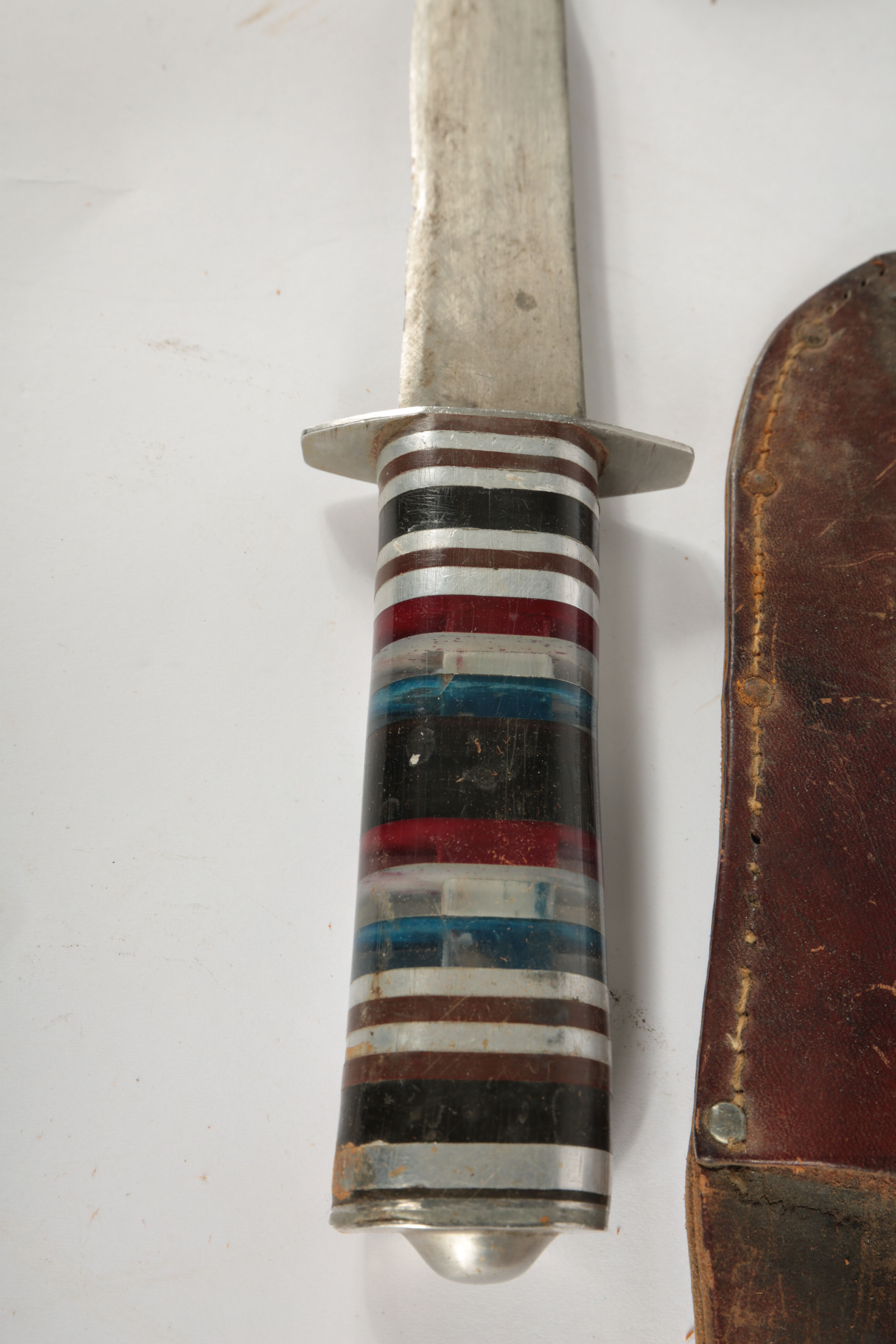 Large Collection of Fixed Blade Knives and a Folding Knife