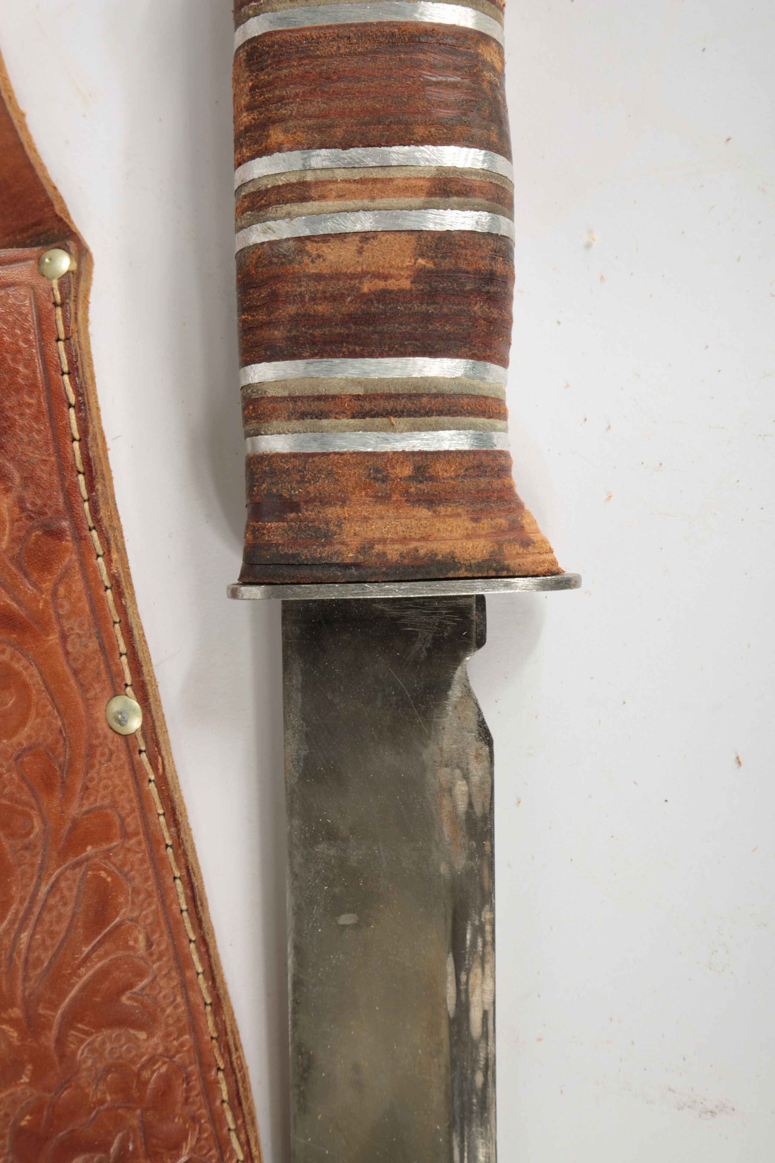 Large Collection of Fixed Blade Knives and a Folding Knife