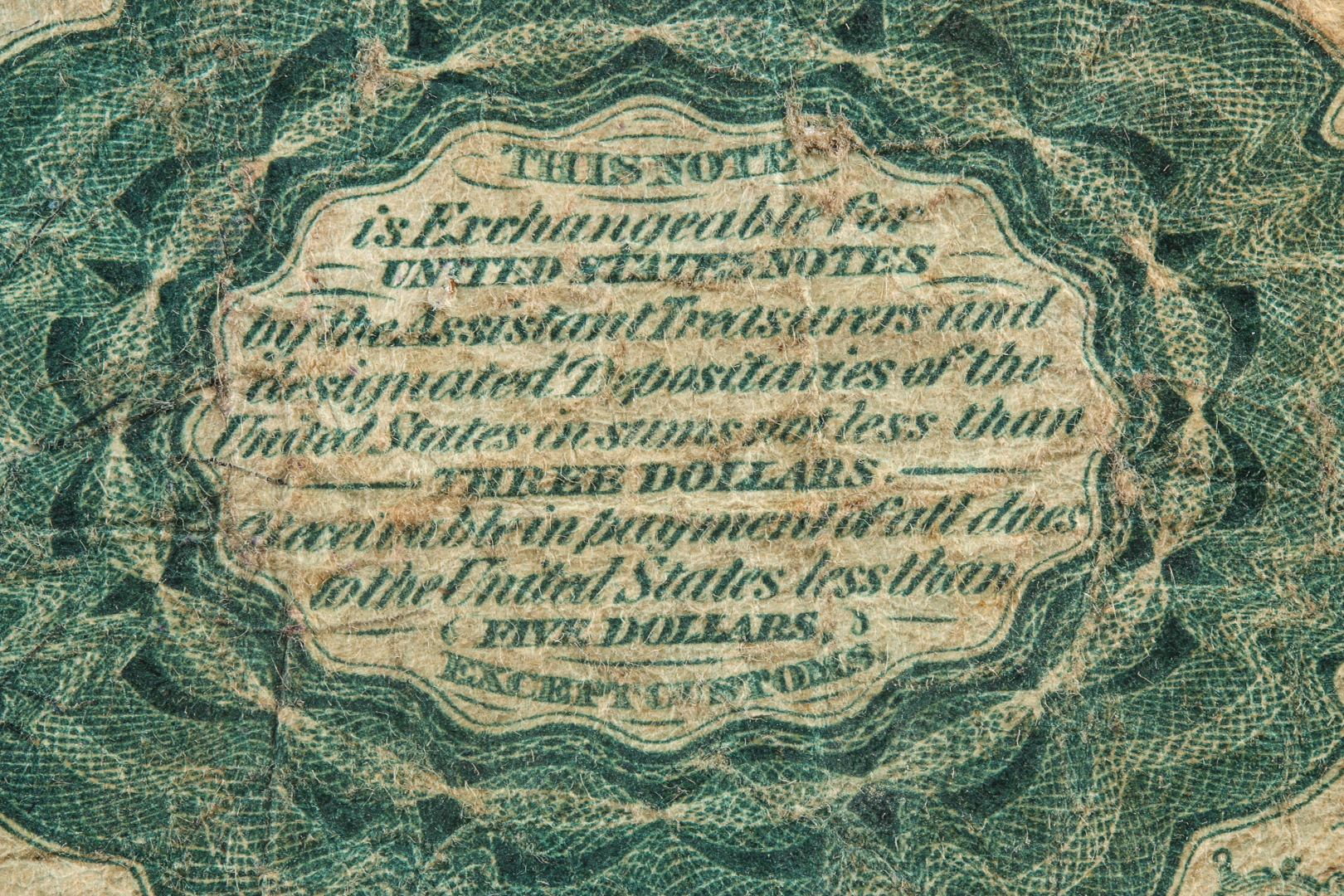 1923 'Horse Blanket' One-Dollar Silver Certificate and Fractional Currency