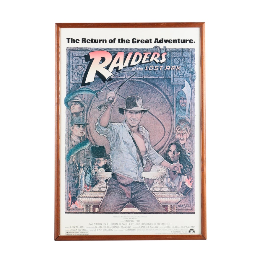 Reproduction Movie Poster of "Raiders of the Lost Ark"
