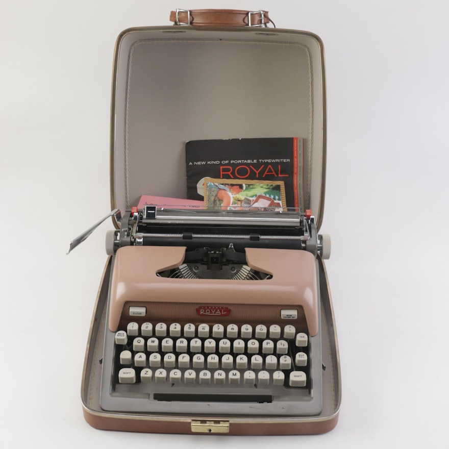 Royal Futura 800 Typewriter and Case