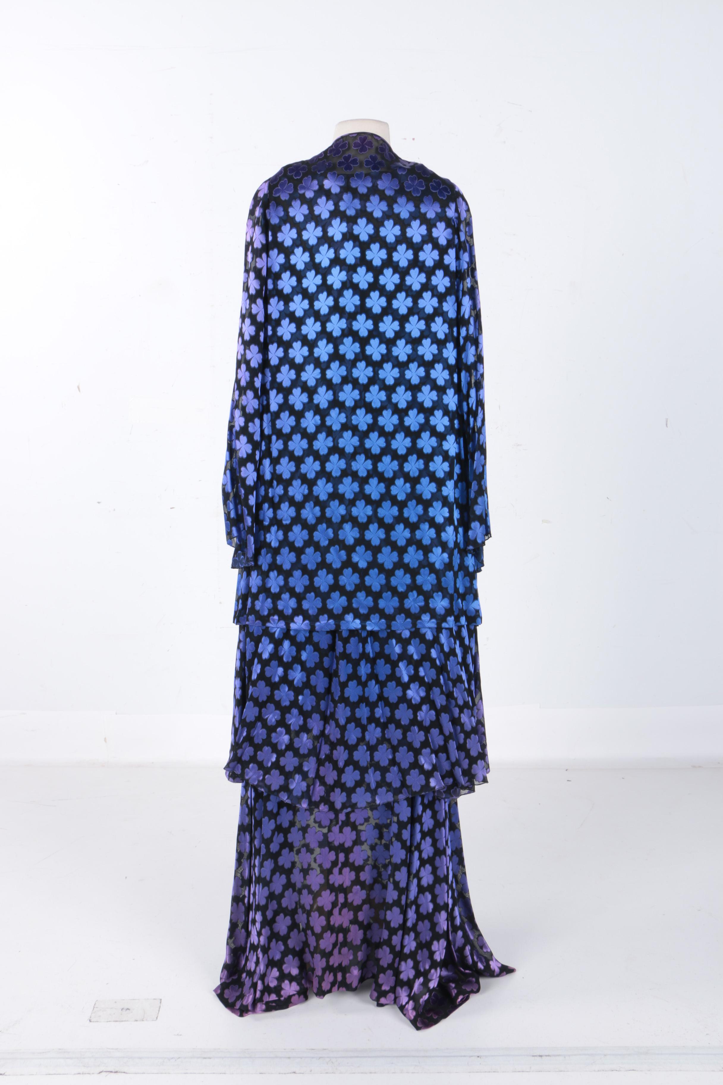 Women's Vintage 1970s Cardinali Sample Chiffon Jacket and Skirts