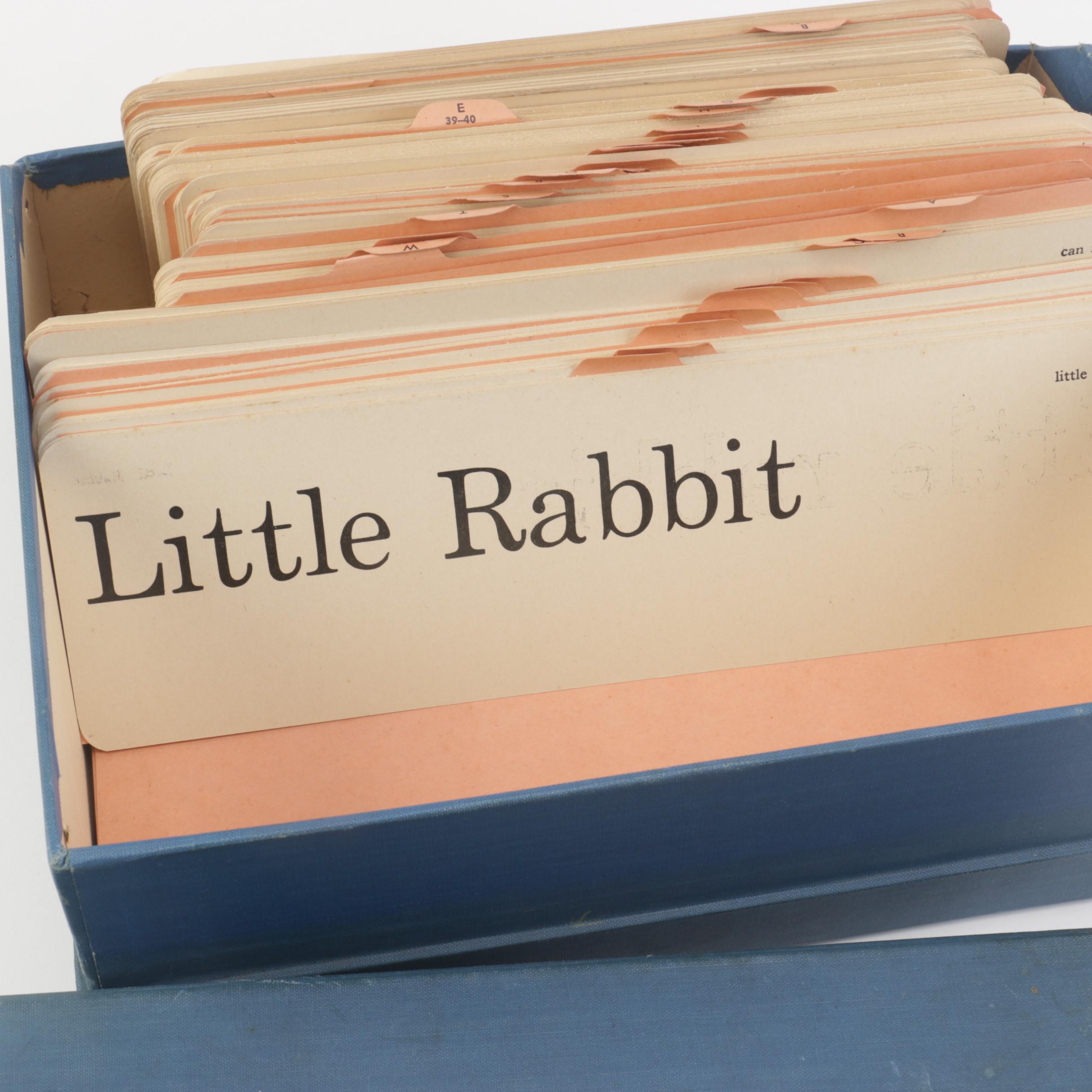 Vintage Primer Cards and "Number Rhymes" Counting Book