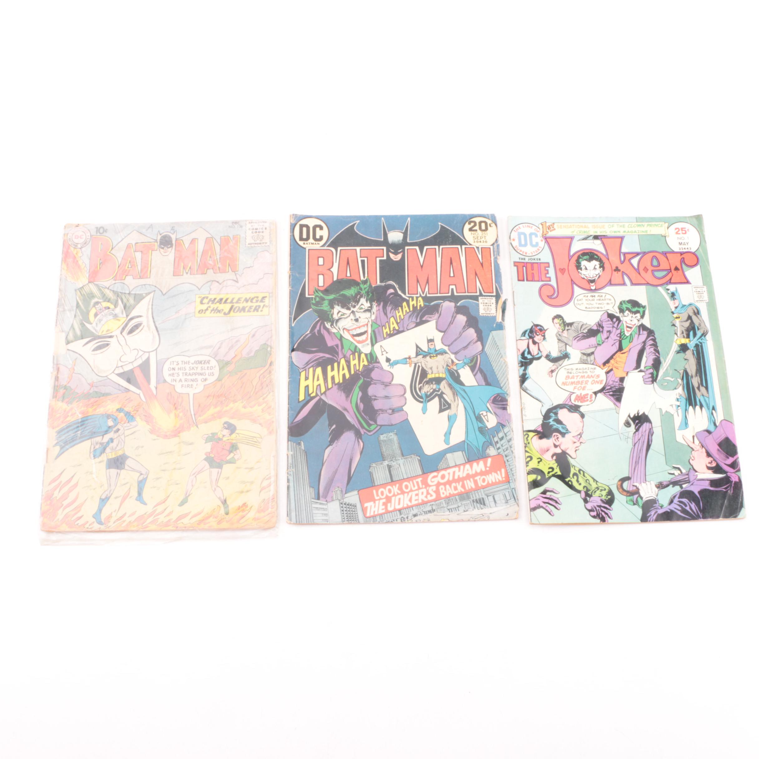 "Batman" Issue 251 and Other Renown Joker Themed Comics