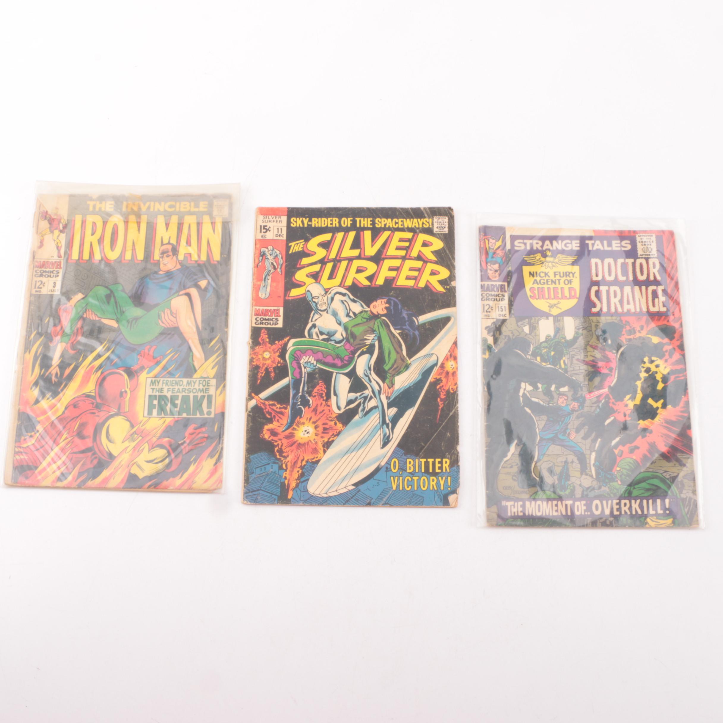 Early Issue Silver Age Iron Man, Silver Surfer and Strange Tales Comics