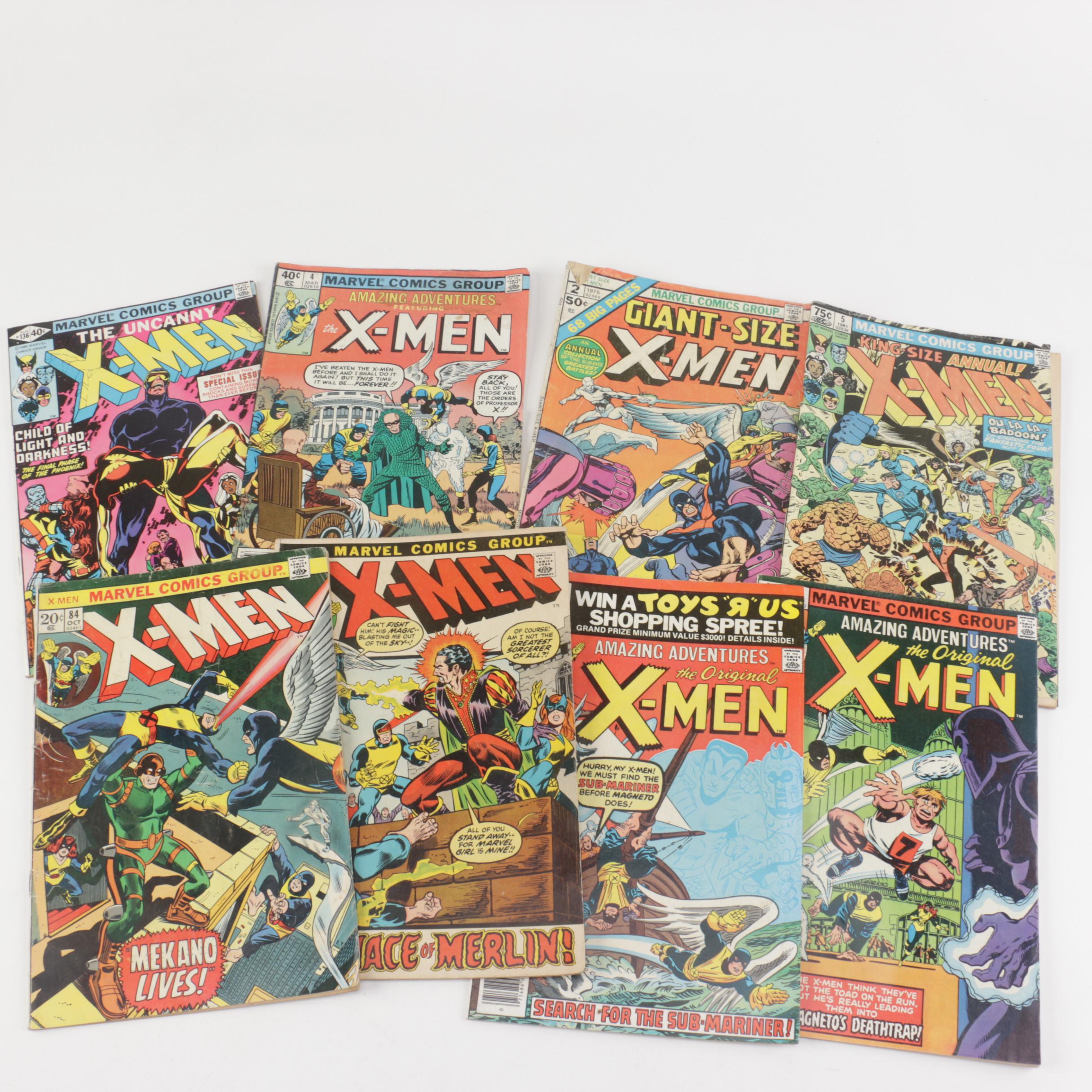 Collection of "The Uncanny X-Men" Comic Books