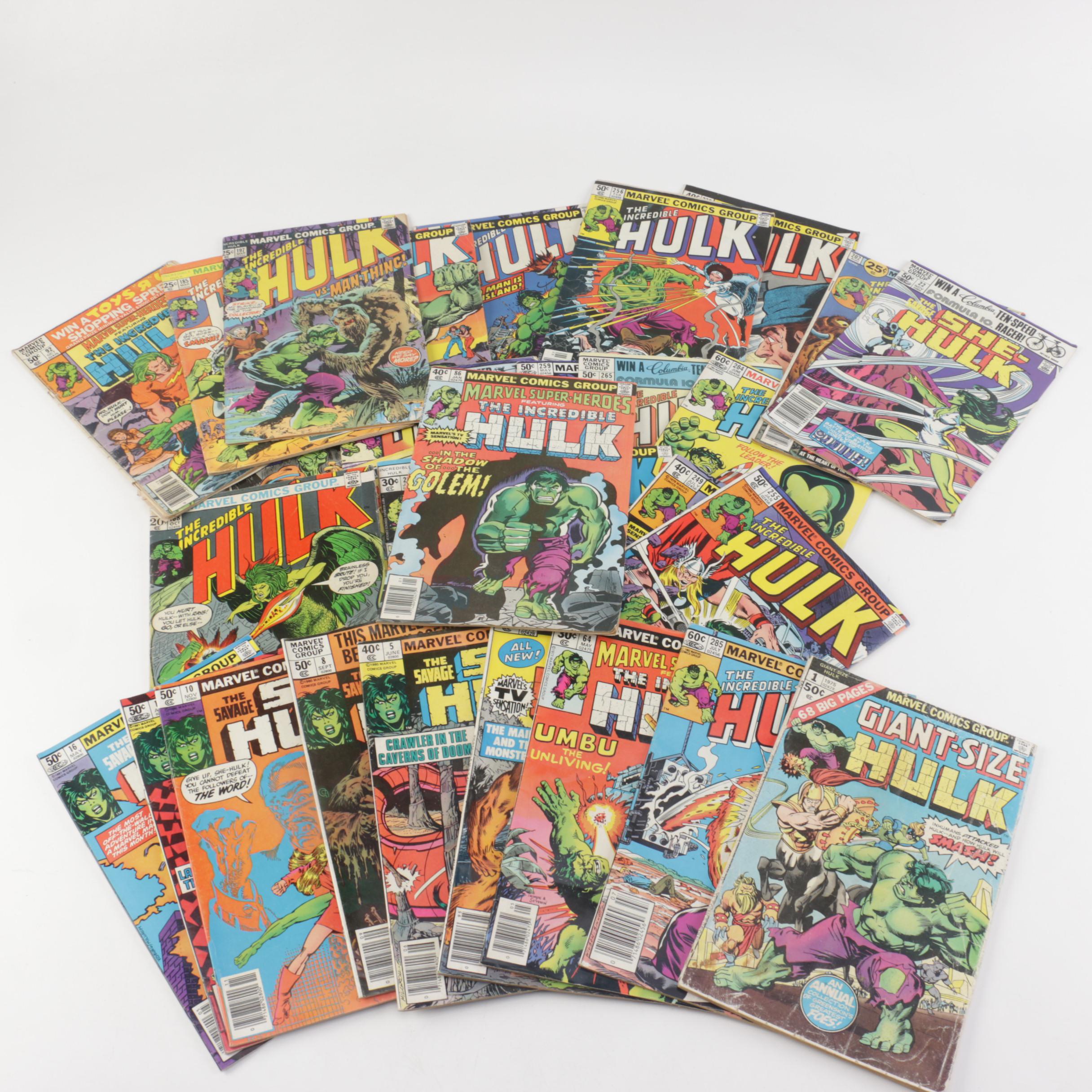 Hulk and She-Hulk Bronze Age Comics