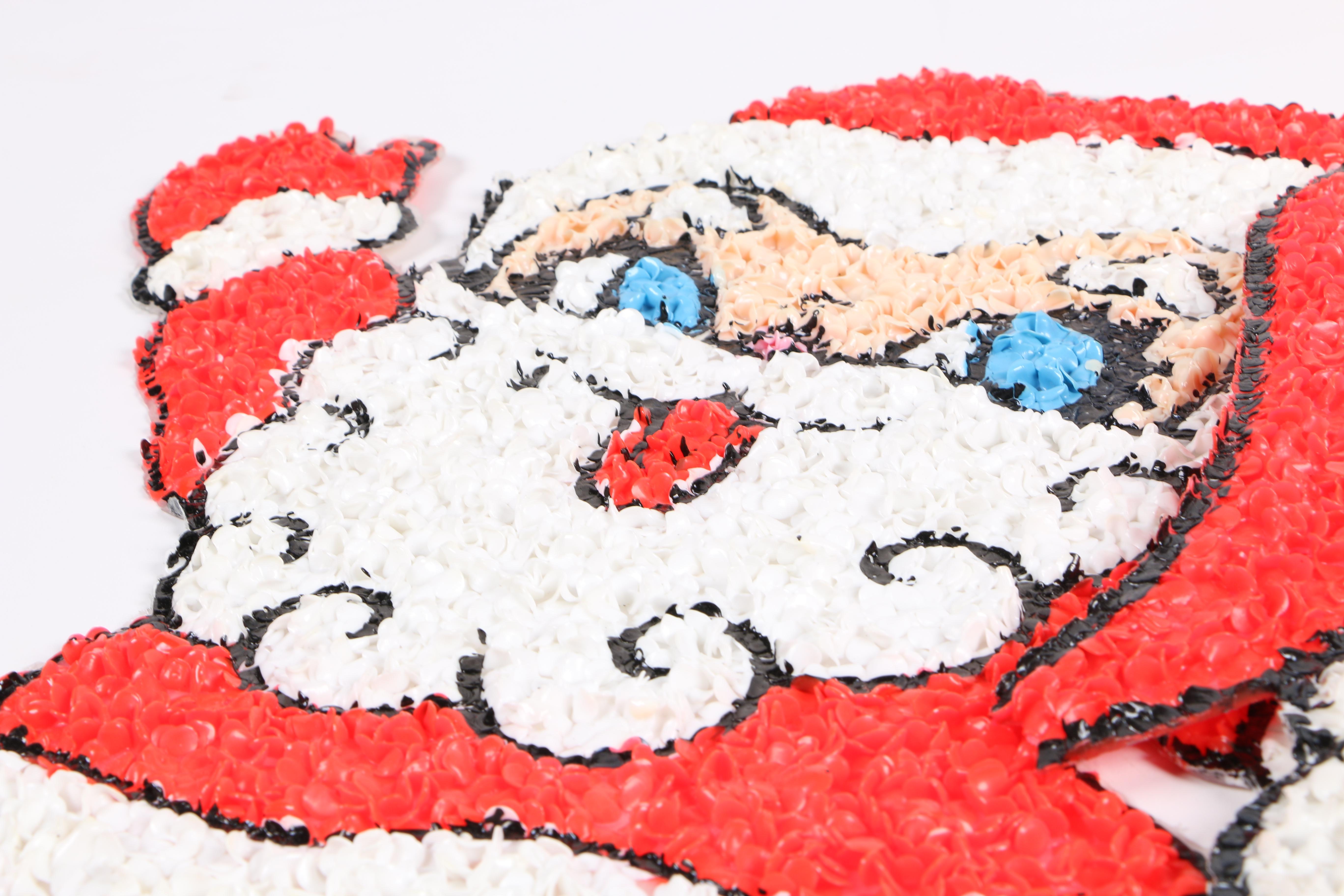 Vintage Melted Plastic Popcorn Christmas Decorations