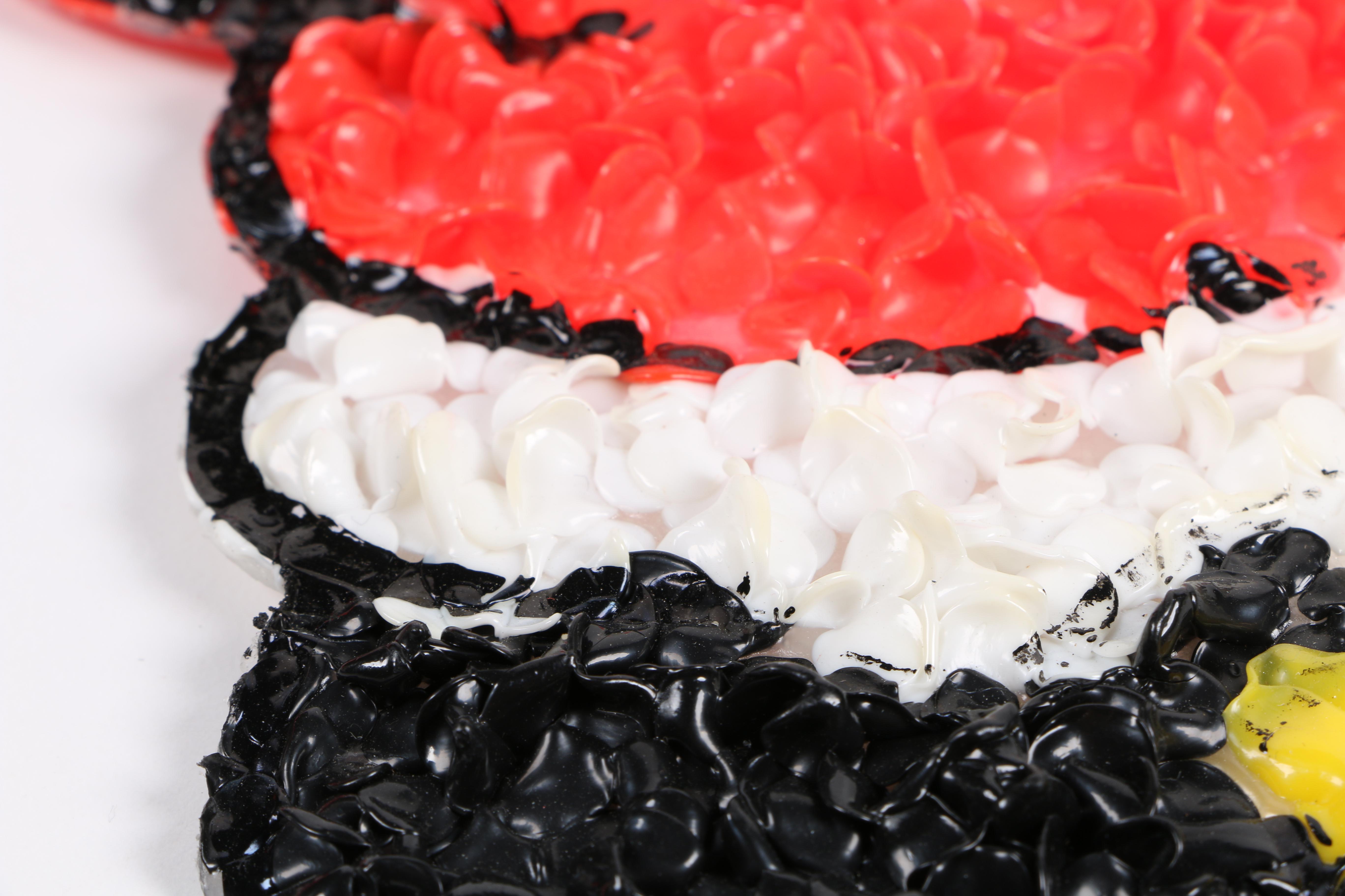 Vintage Melted Plastic Popcorn Christmas Decorations