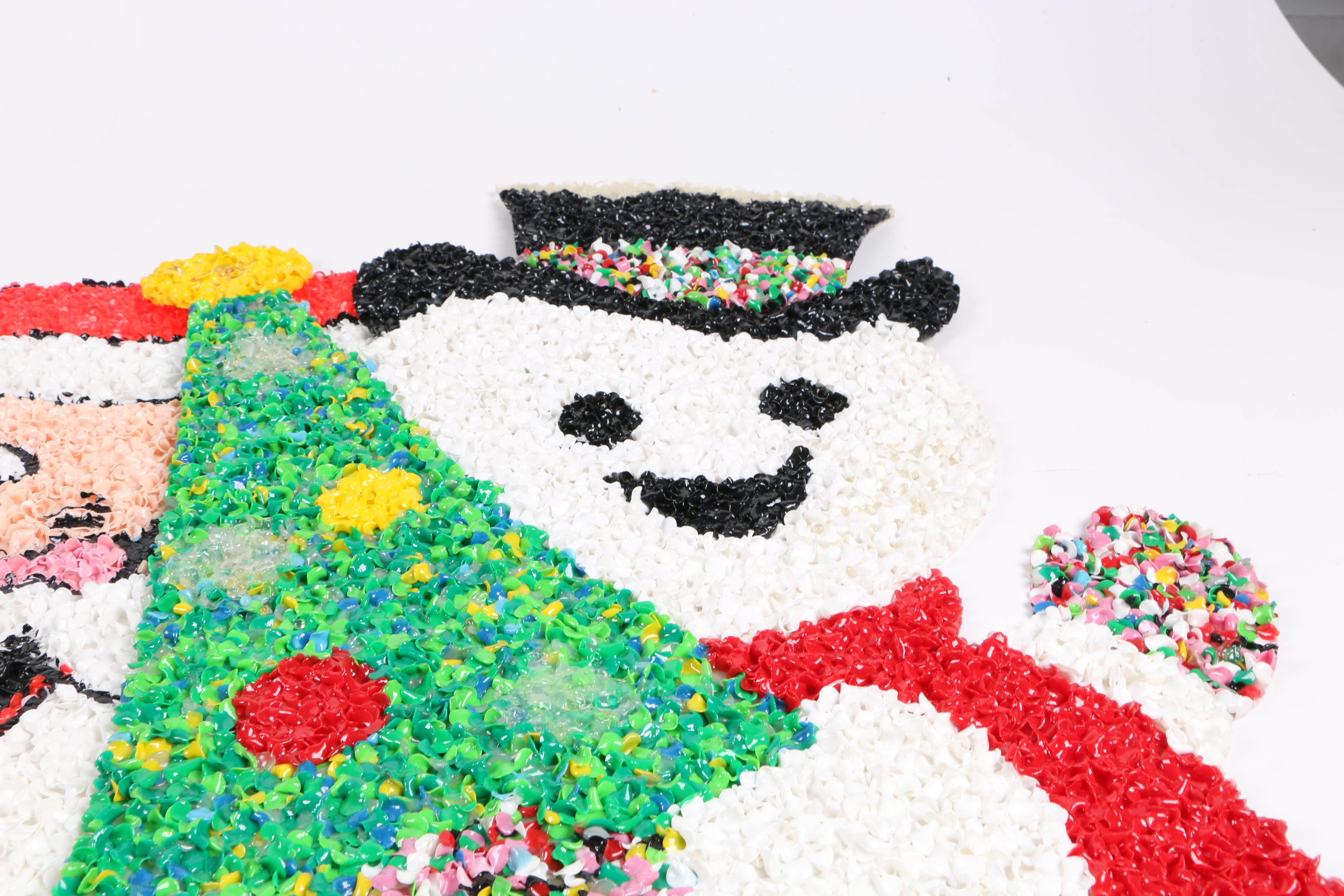 Vintage Melted Plastic Popcorn Christmas Decorations