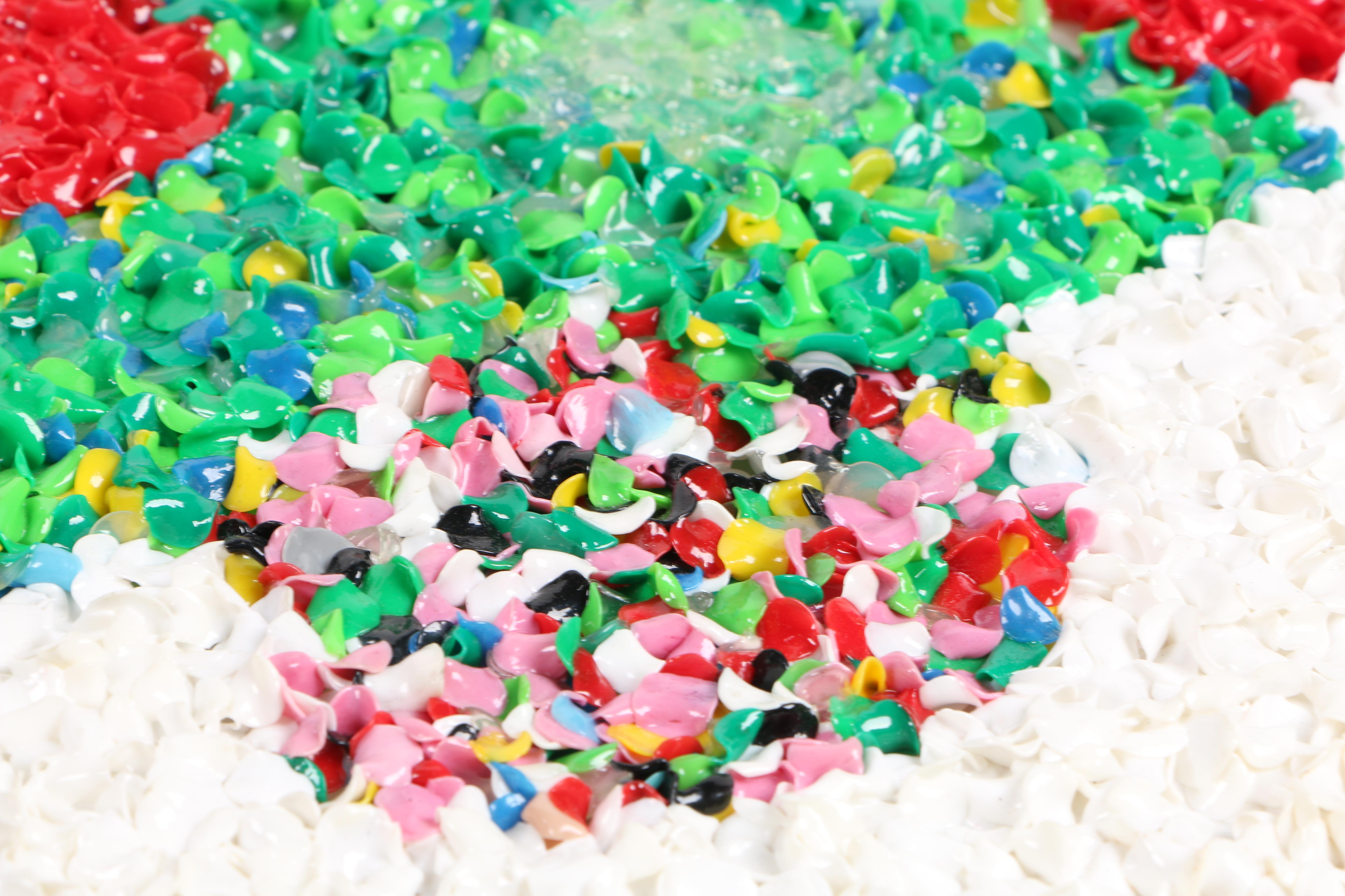 Vintage Melted Plastic Popcorn Christmas Decorations