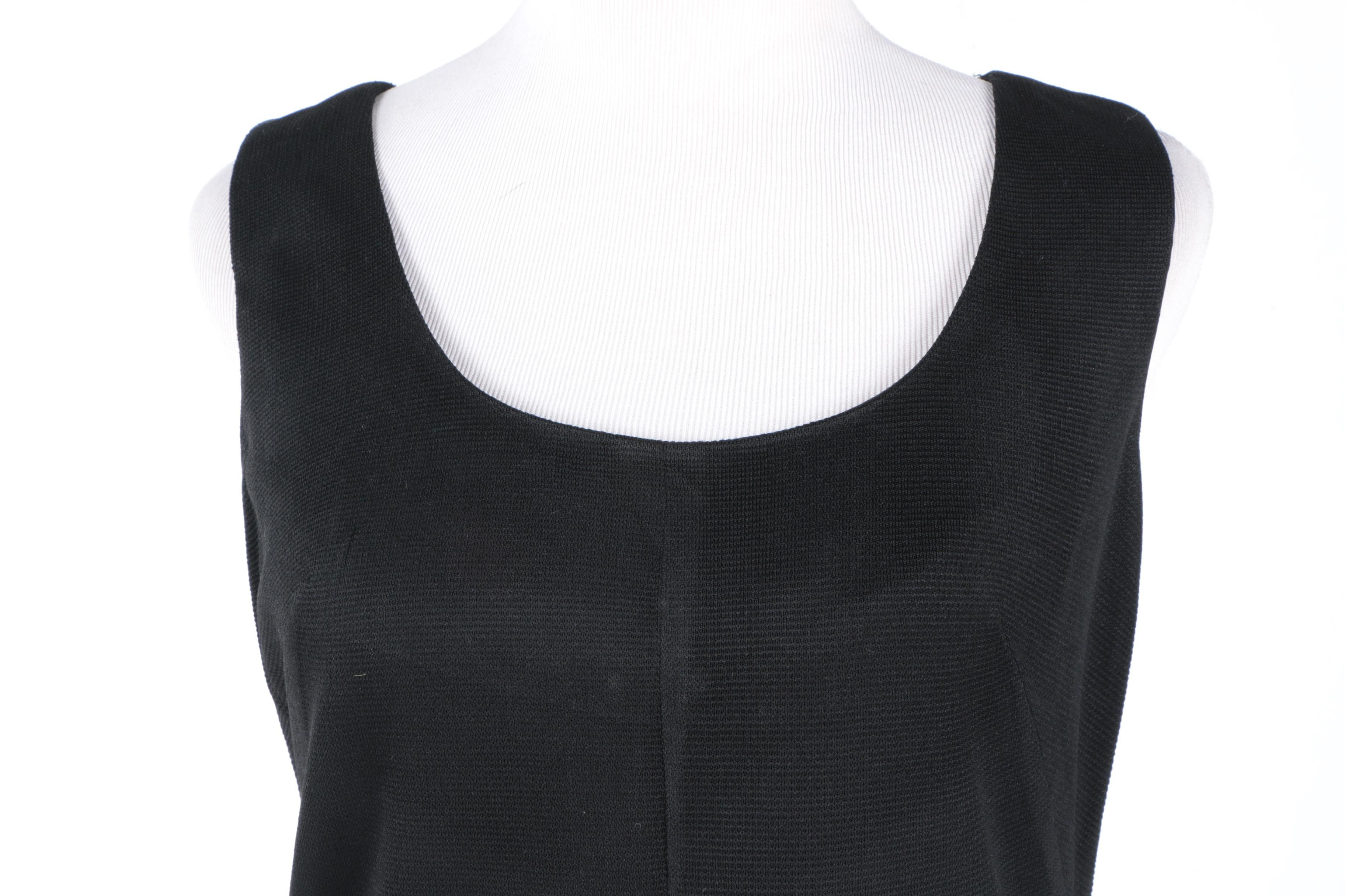 Women's Black Shift Sleeveless Dress