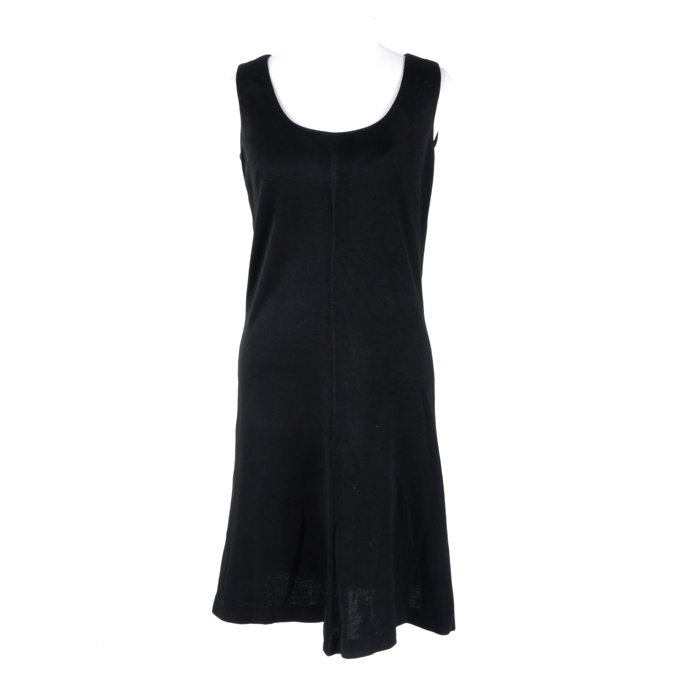 Women's Black Shift Sleeveless Dress