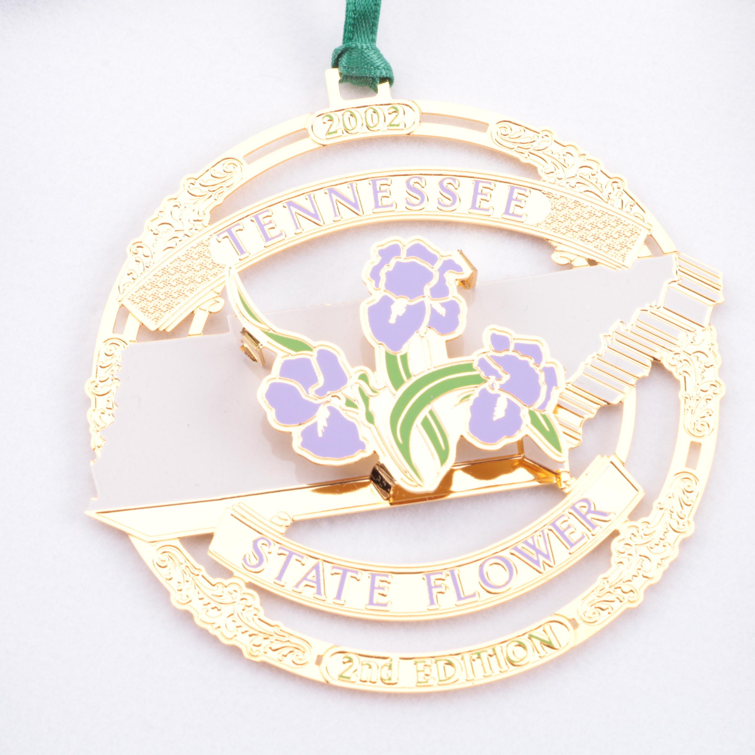 Pair of Tennessee Commemorative Christmas Tree Ornaments