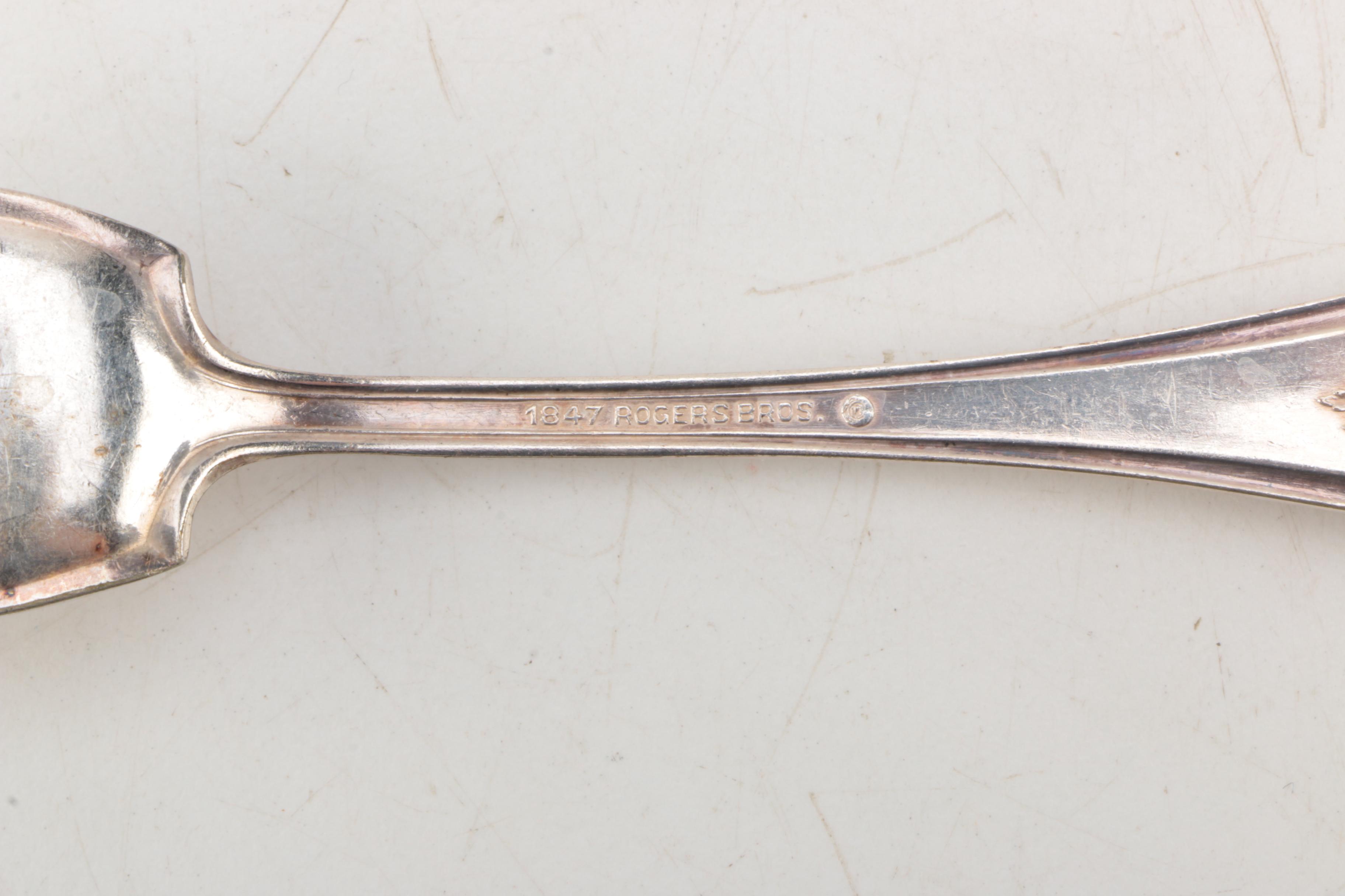 1847 Rogers Bros. "Old Colony" Silver-Plated Fork Set