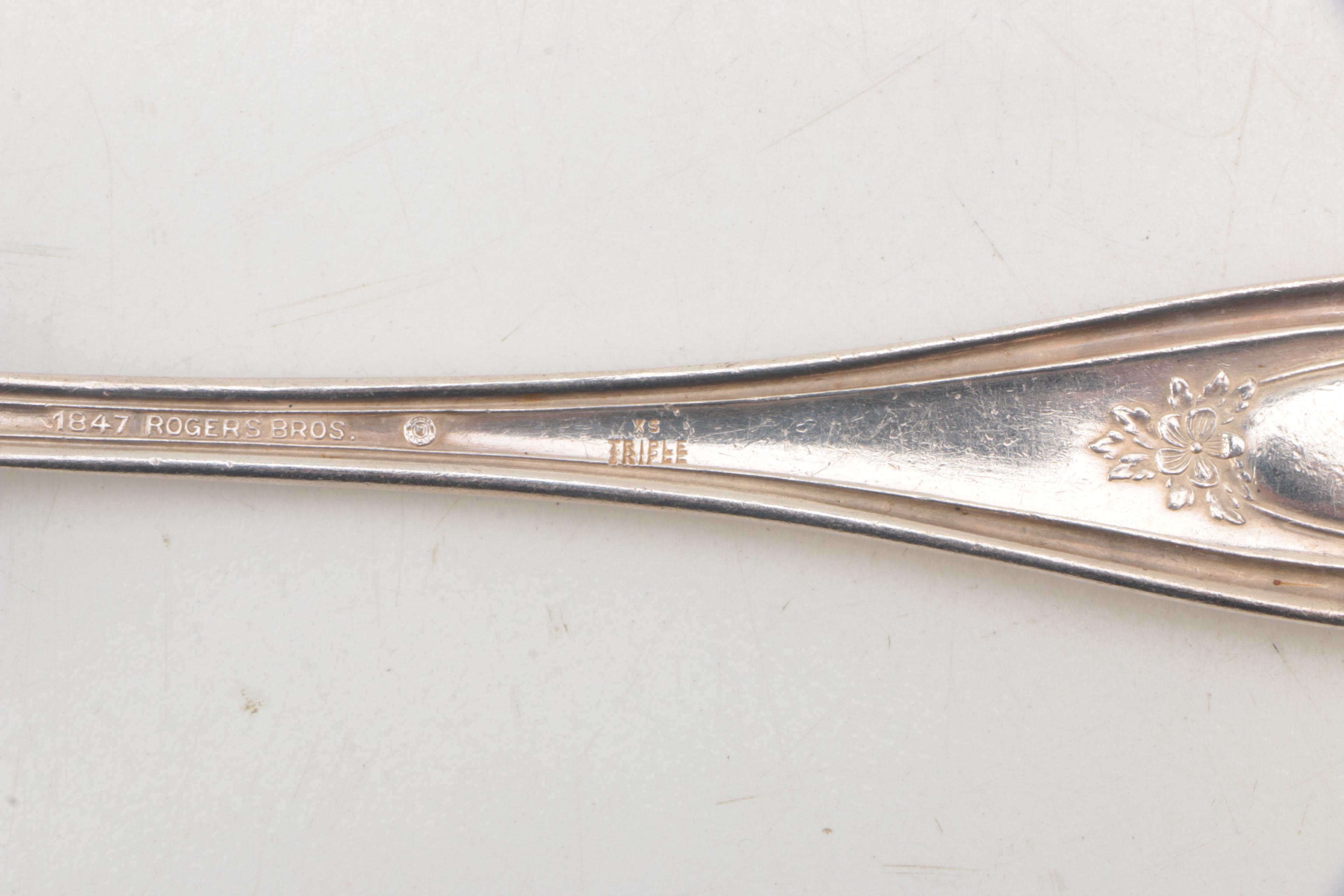 1847 Rogers Bros. "Old Colony" Silver-Plated Fork Set