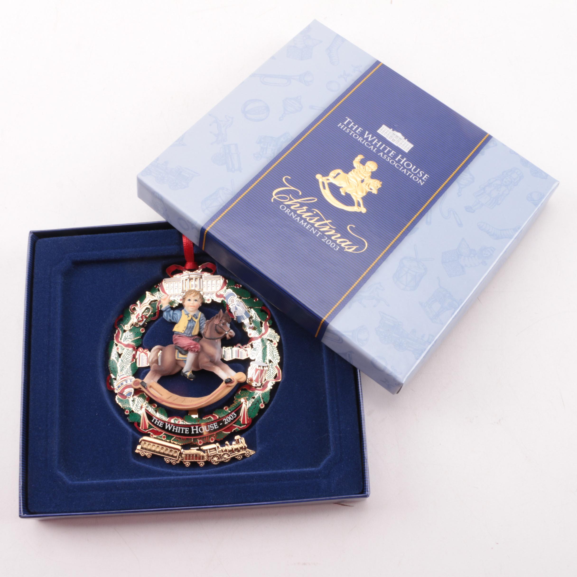 Assortment of White House Historical Association Christmas Ornaments