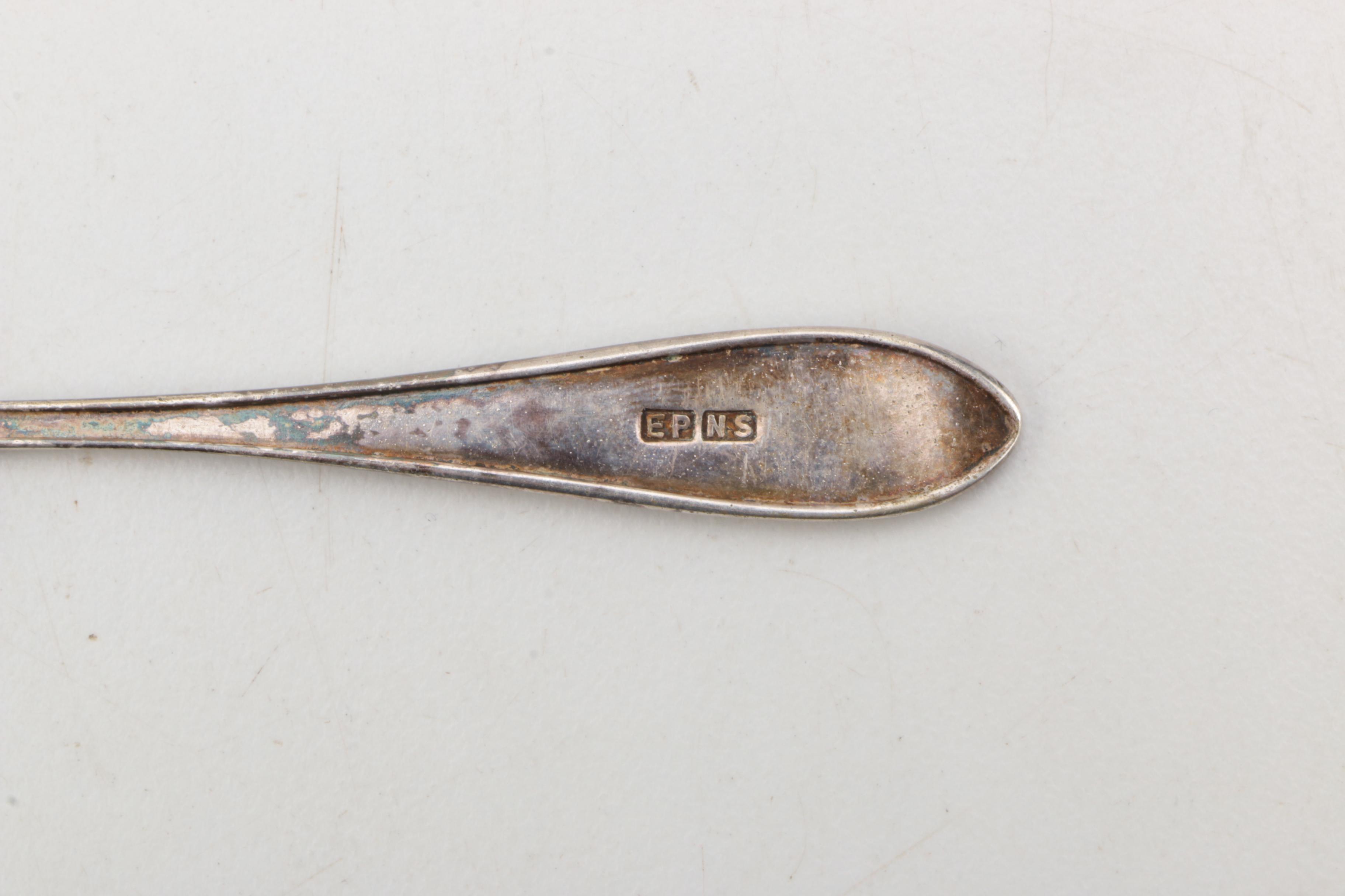 1847 Rogers "Old Colony" Silver Plate Knives with Other Silver Plate Flatware