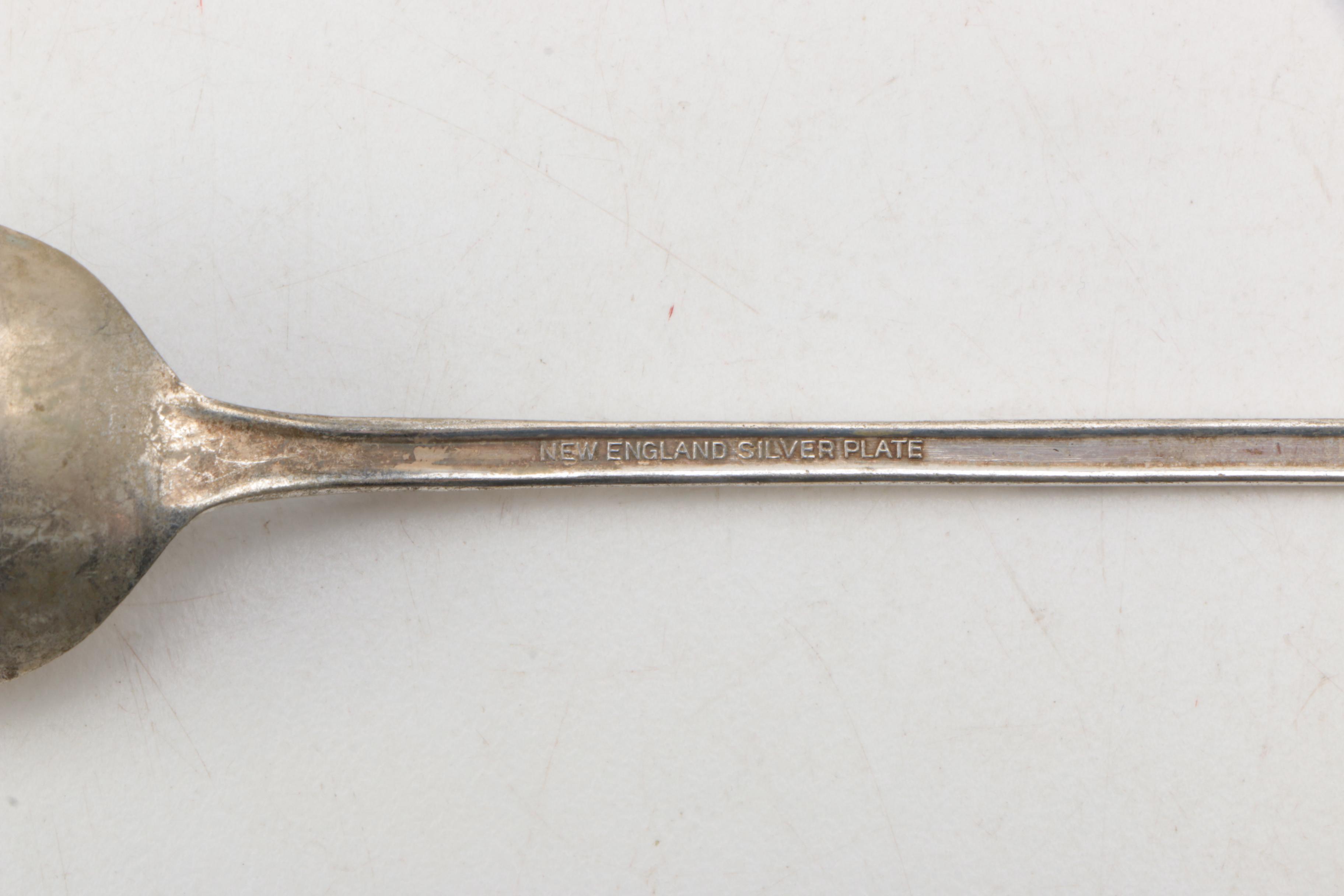 Collection of Silver Plate Iced Tea Spoons by New England Manufacturers