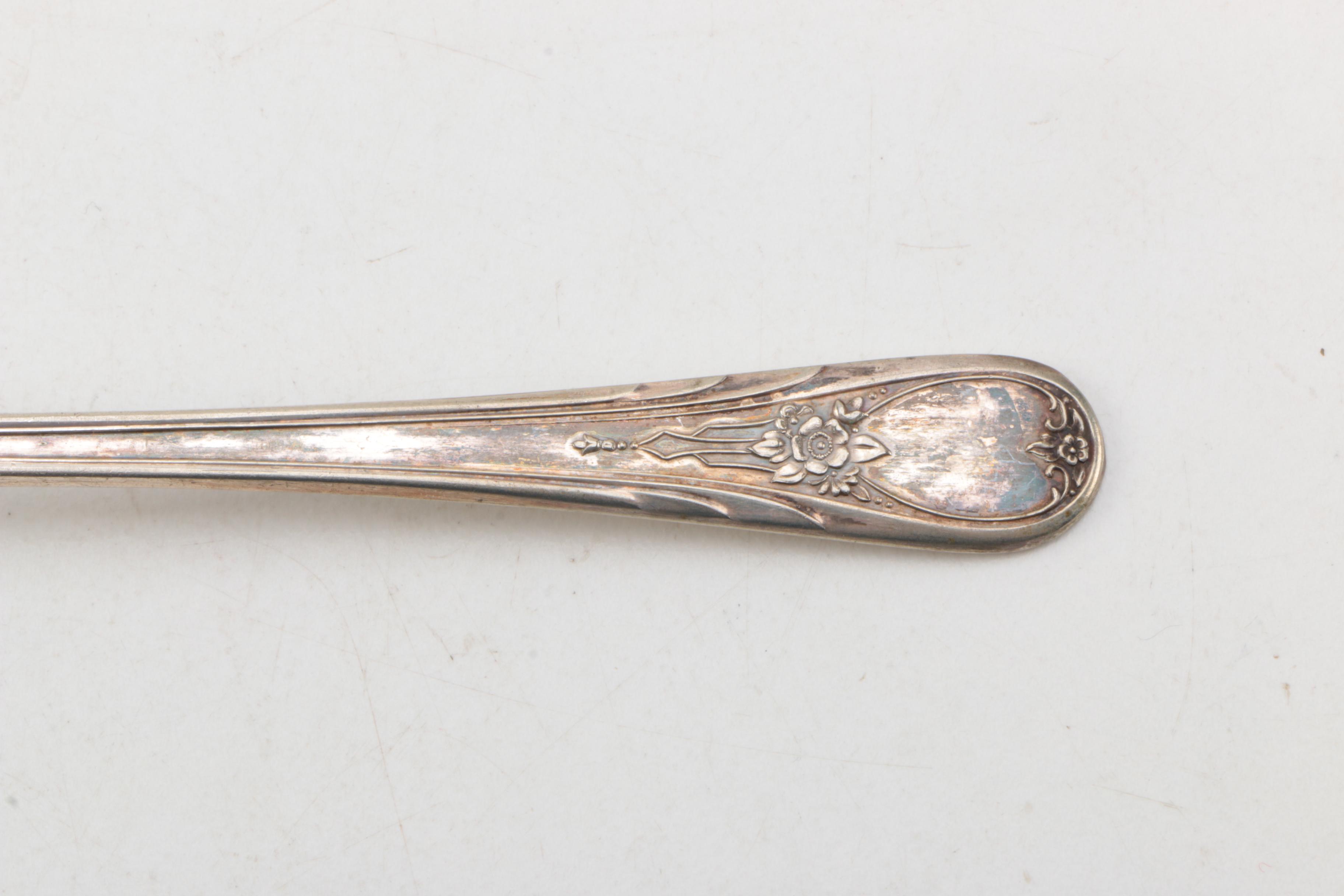 Collection of Silver Plate Iced Tea Spoons by New England Manufacturers
