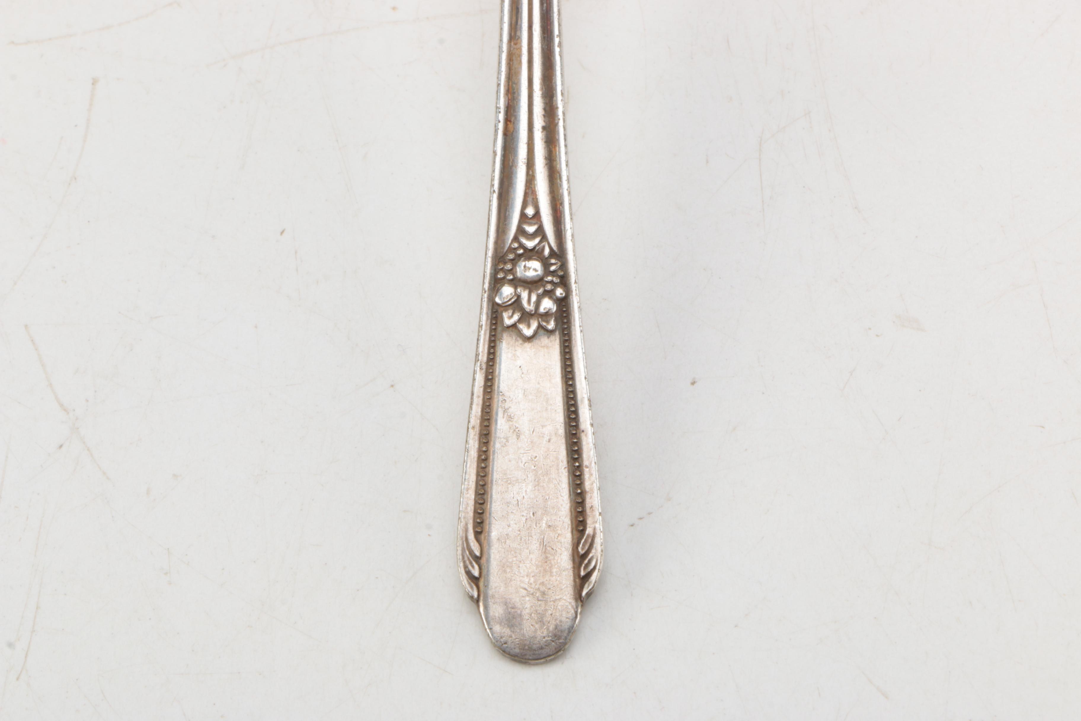 Collection of Silver Plate Iced Tea Spoons by New England Manufacturers
