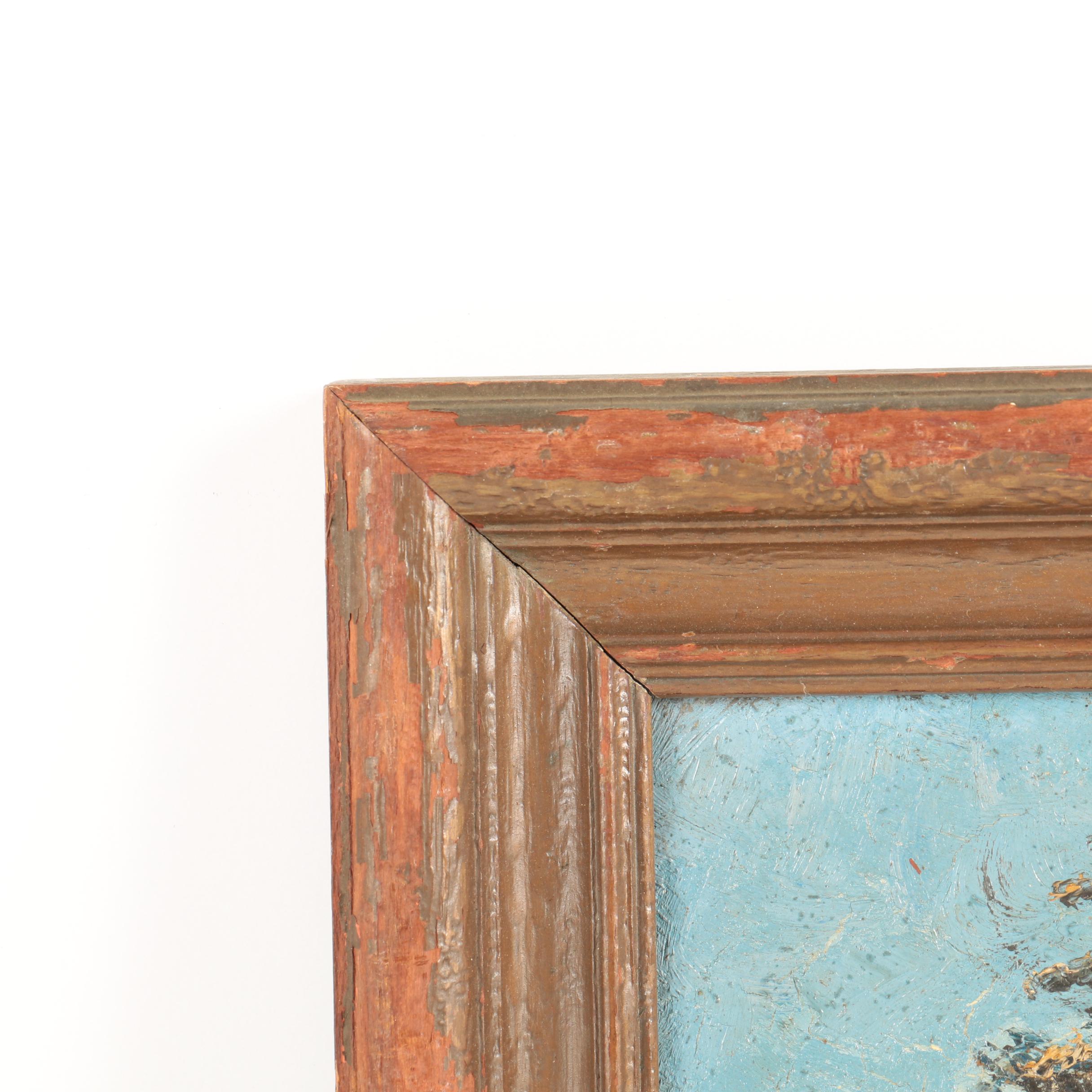 M.L. Carrick Oil Painting of a Mountain Pond