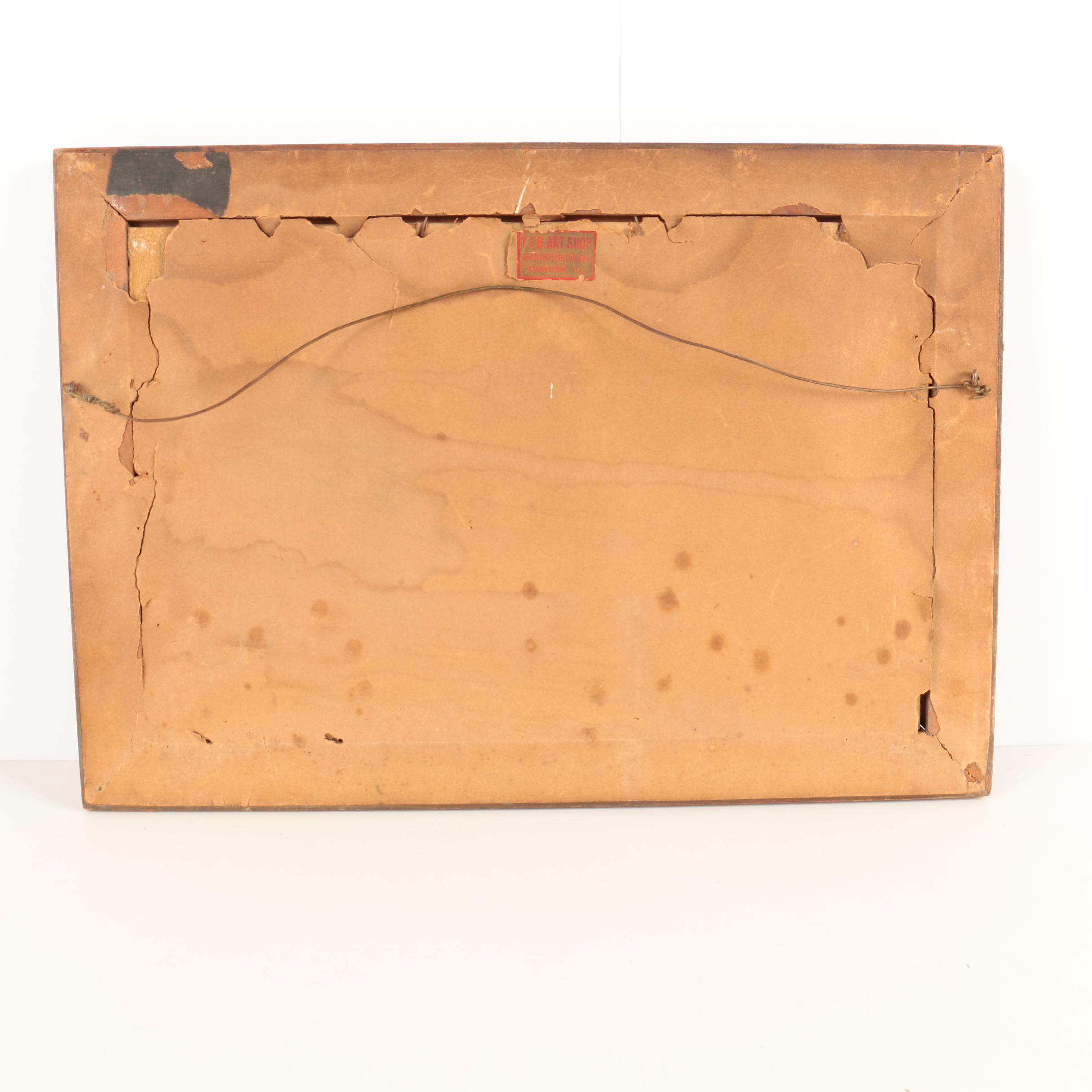 M.L. Carrick Oil Painting of a Mountain Pond